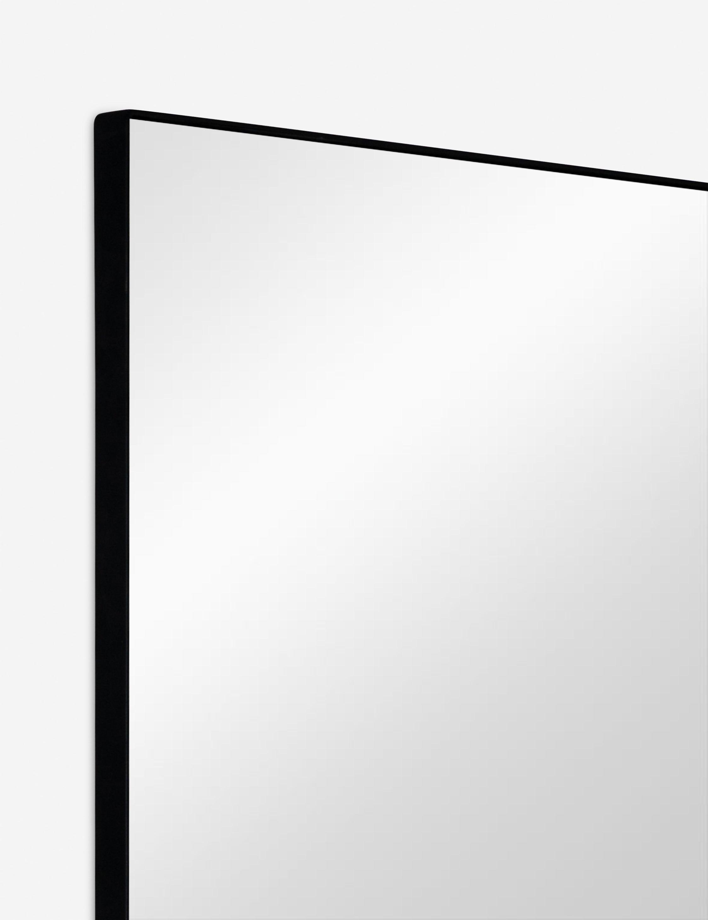 Elegant Full-Length Rectangular Mirror in Silver and Gold