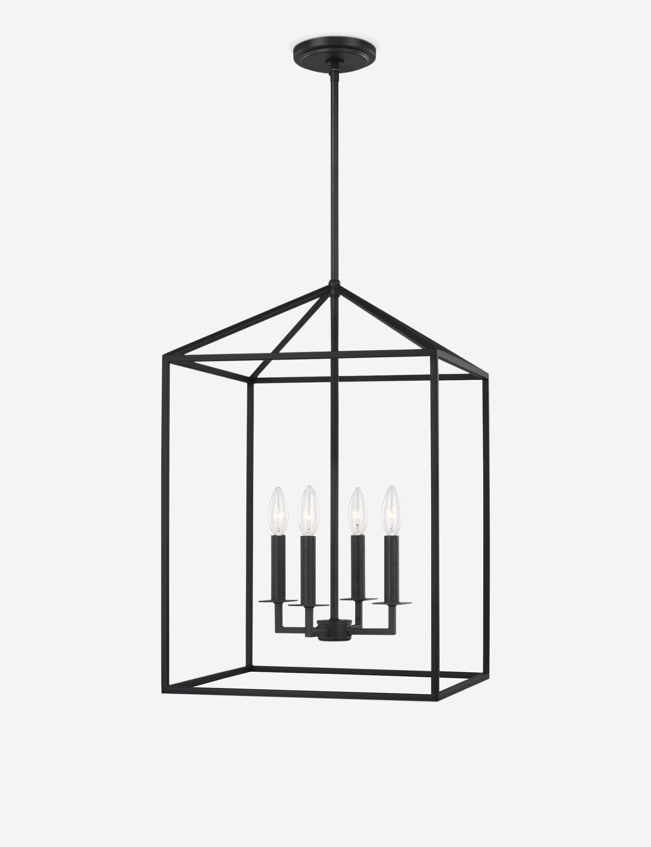 Lucius Pendant Light - Black / 15.5"W
