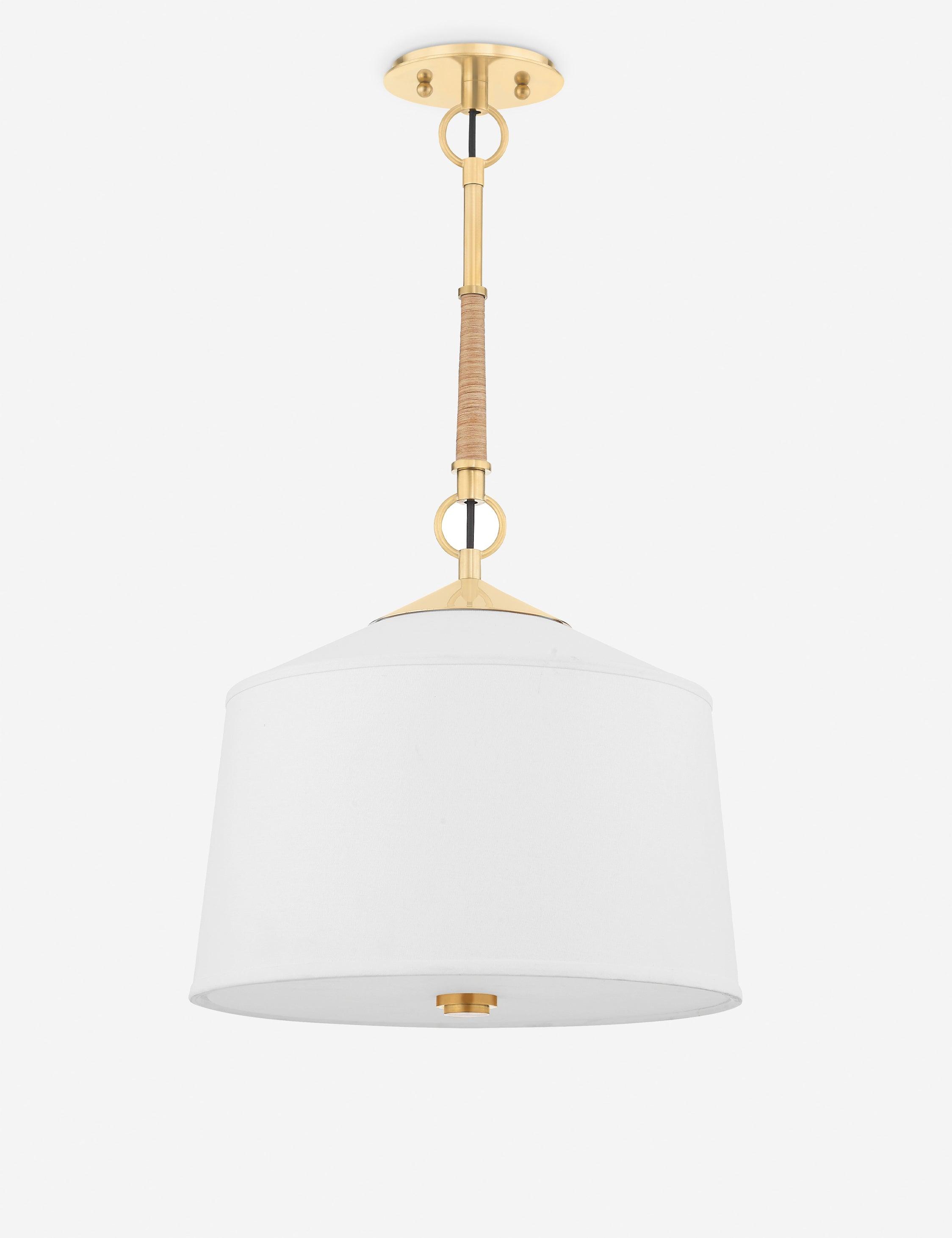Emrys Pendant Light - White / 14" Dia