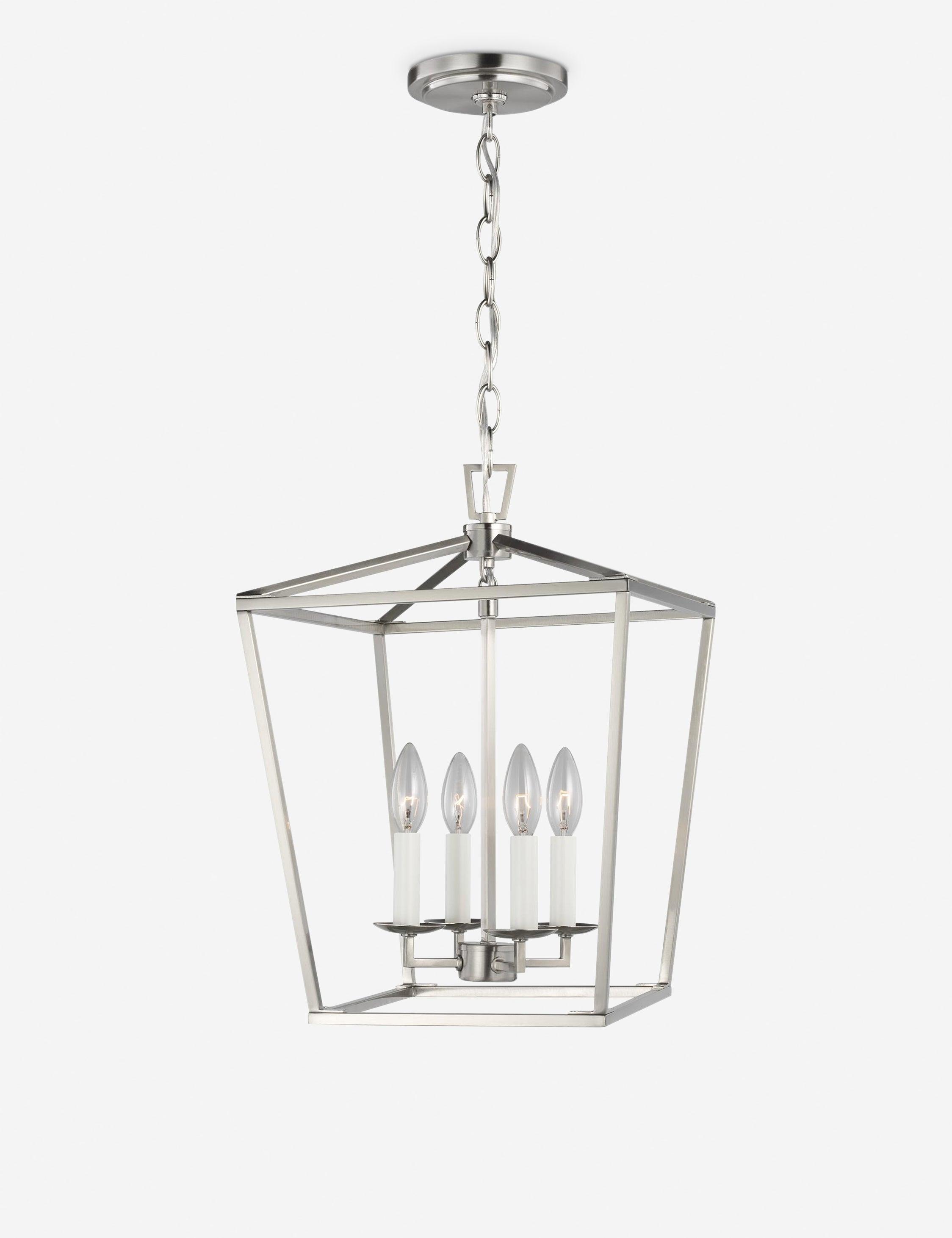 Elysian 14"W Brushed Nickel 4-Light Geometric Pendant