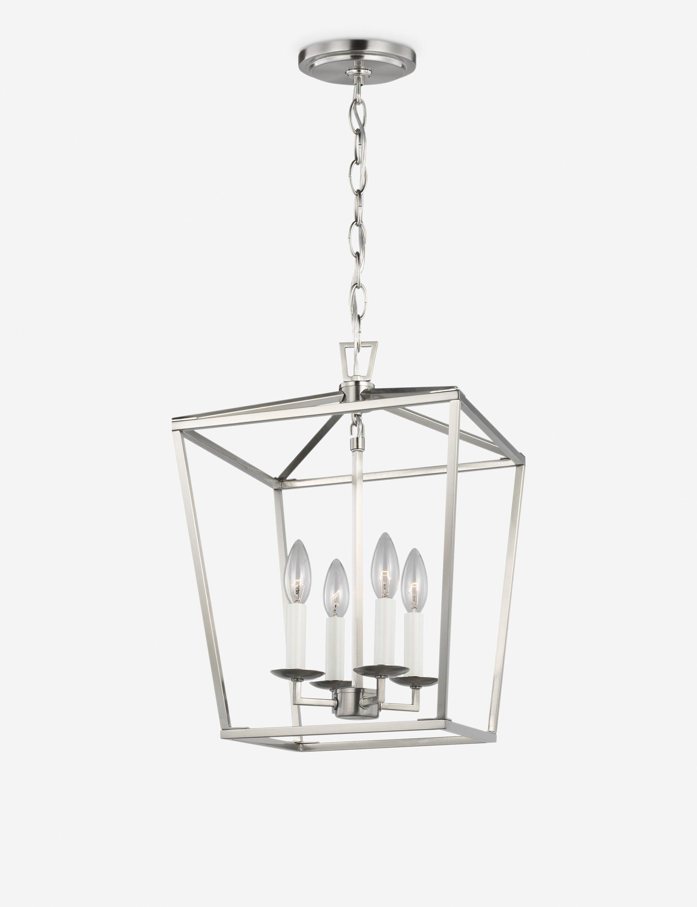 Elysian 14"W Brushed Nickel 4-Light Geometric Pendant