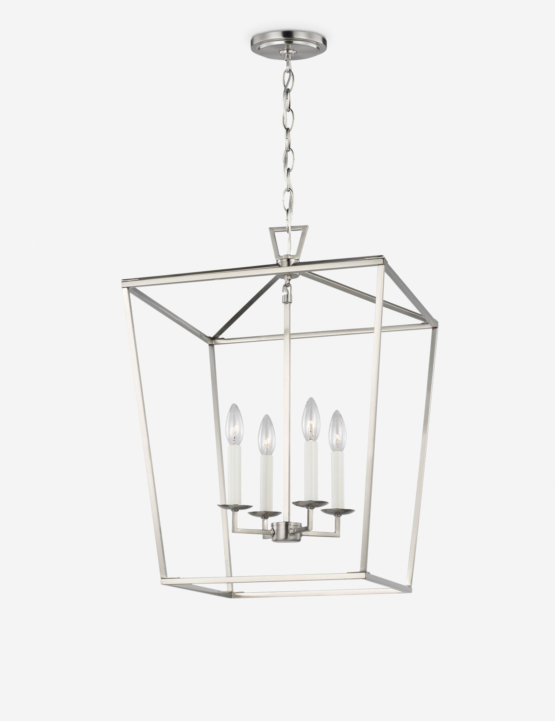 Elegant Mini Dianna 4-Light Brushed Nickel Indoor/Outdoor Pendant