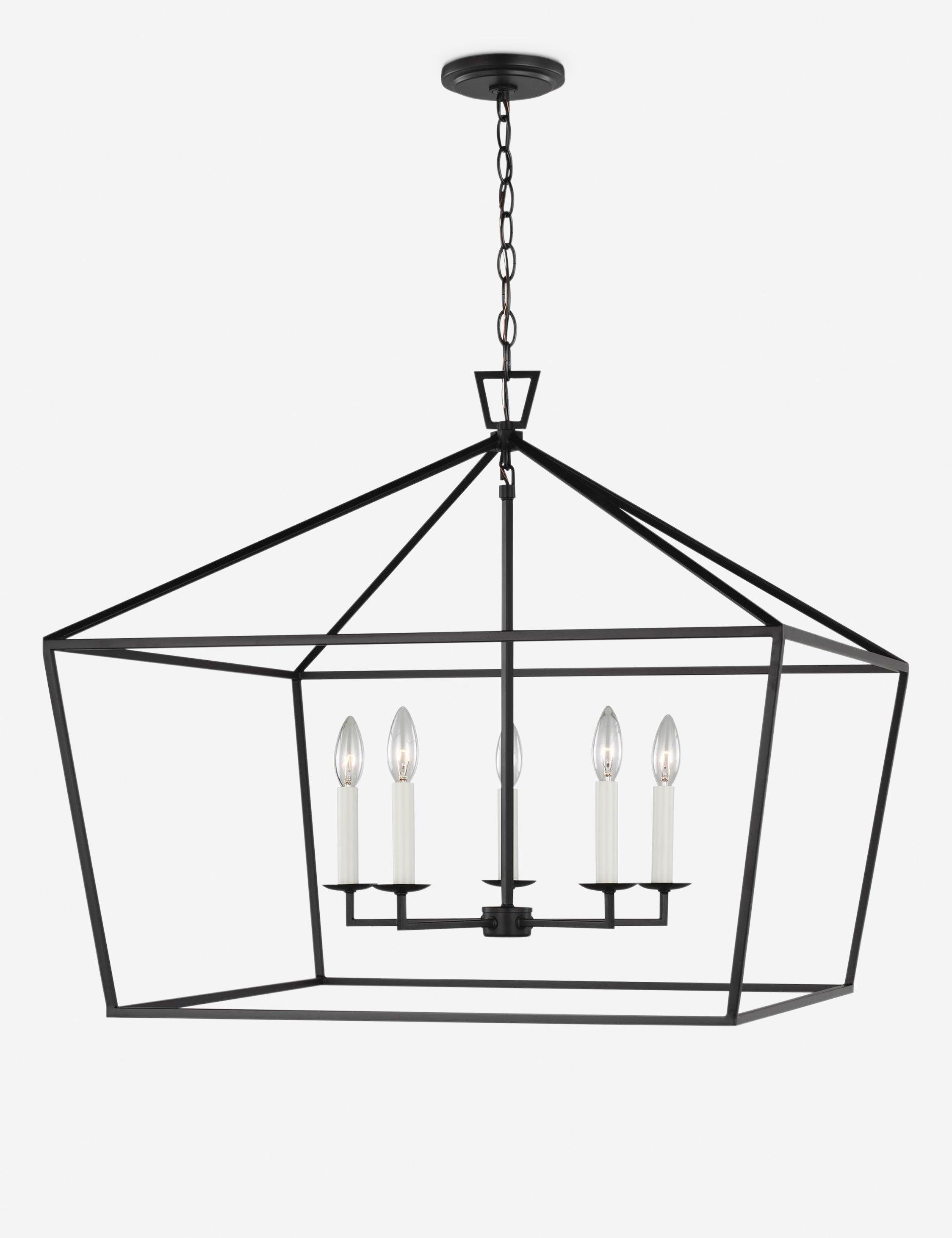 Gala Wide Pendant Light - Black / 28"W