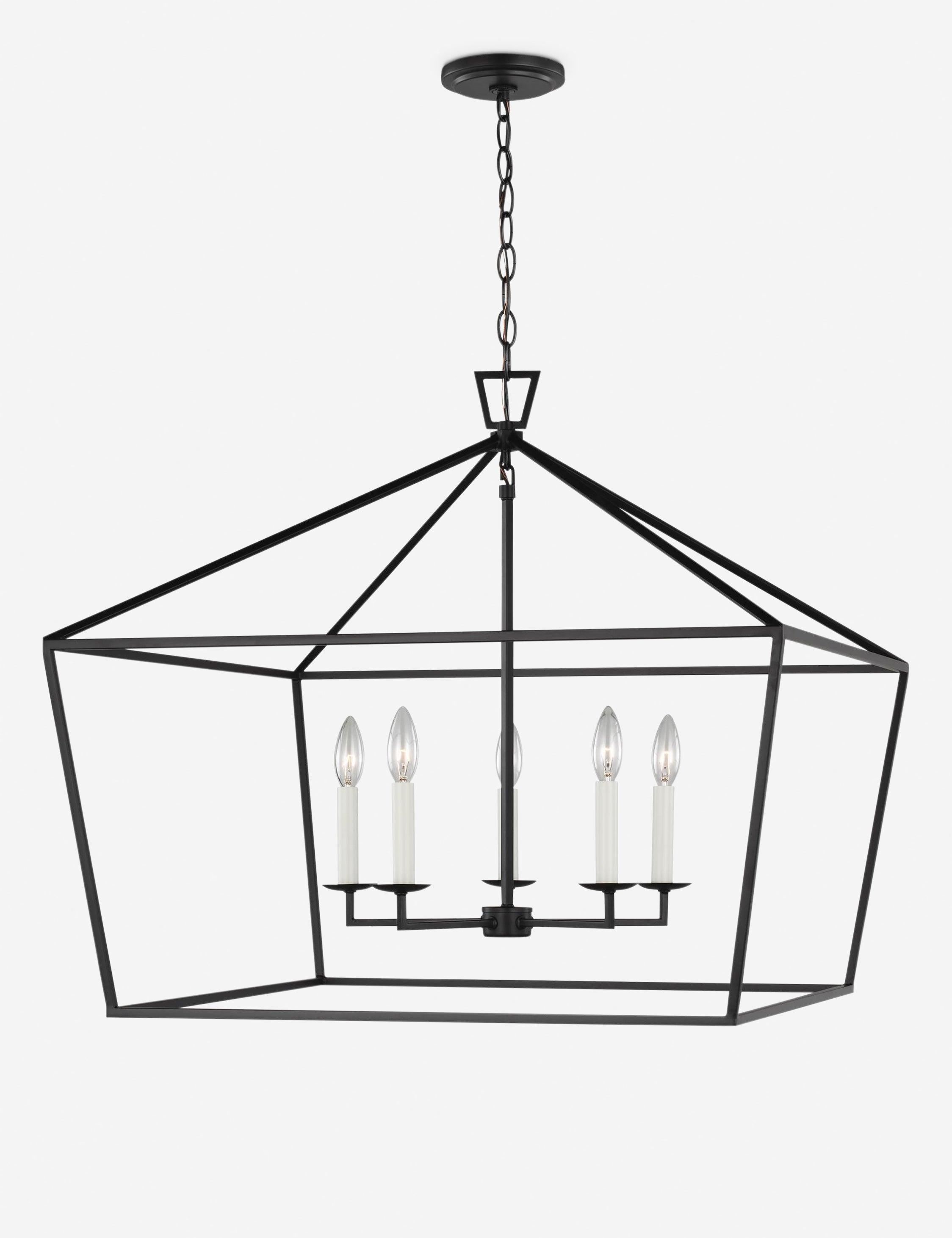 Dianna Midnight Black 5-Light Wide Indoor/Outdoor Pendant