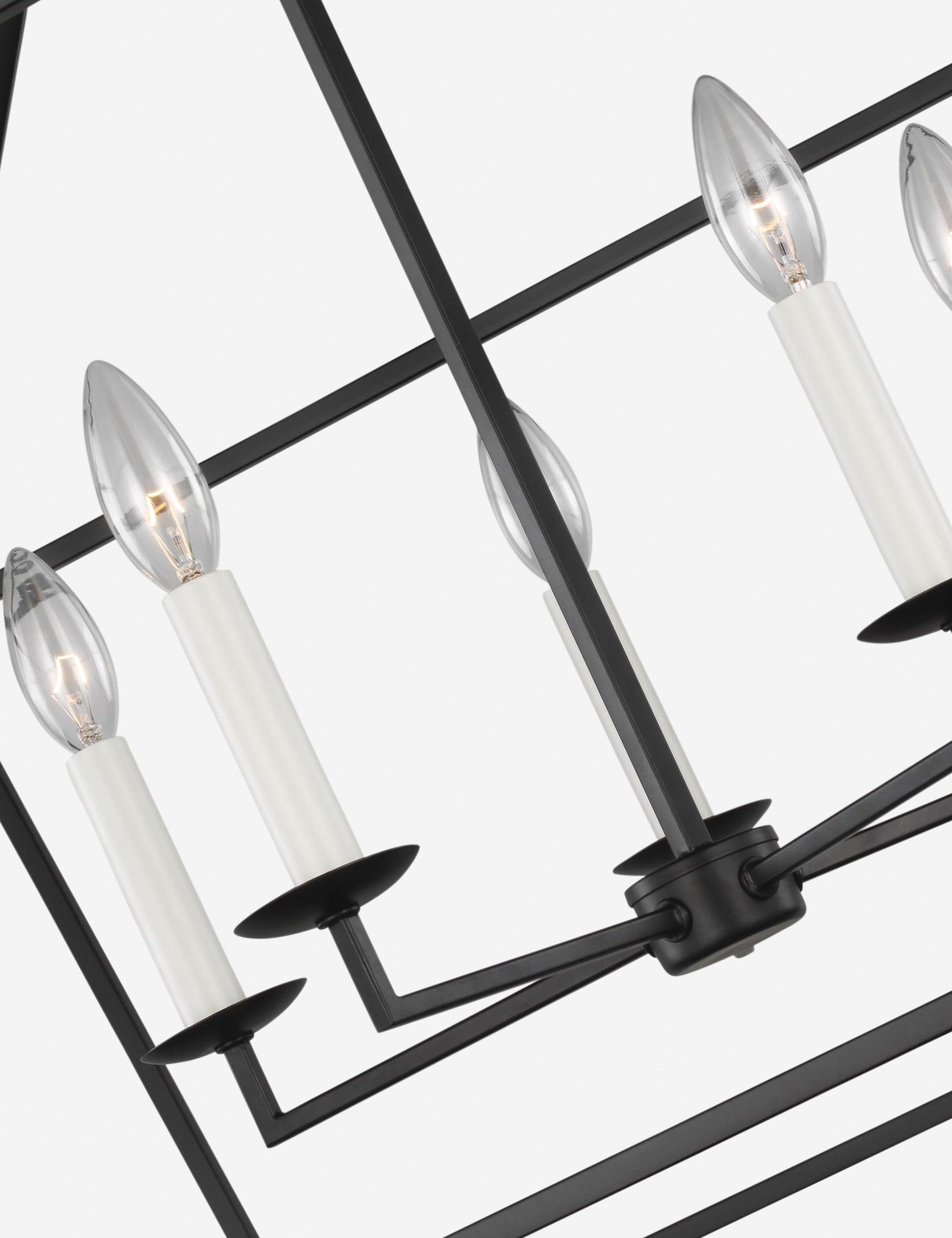 Gala Wide Pendant Light - Black / 28"W