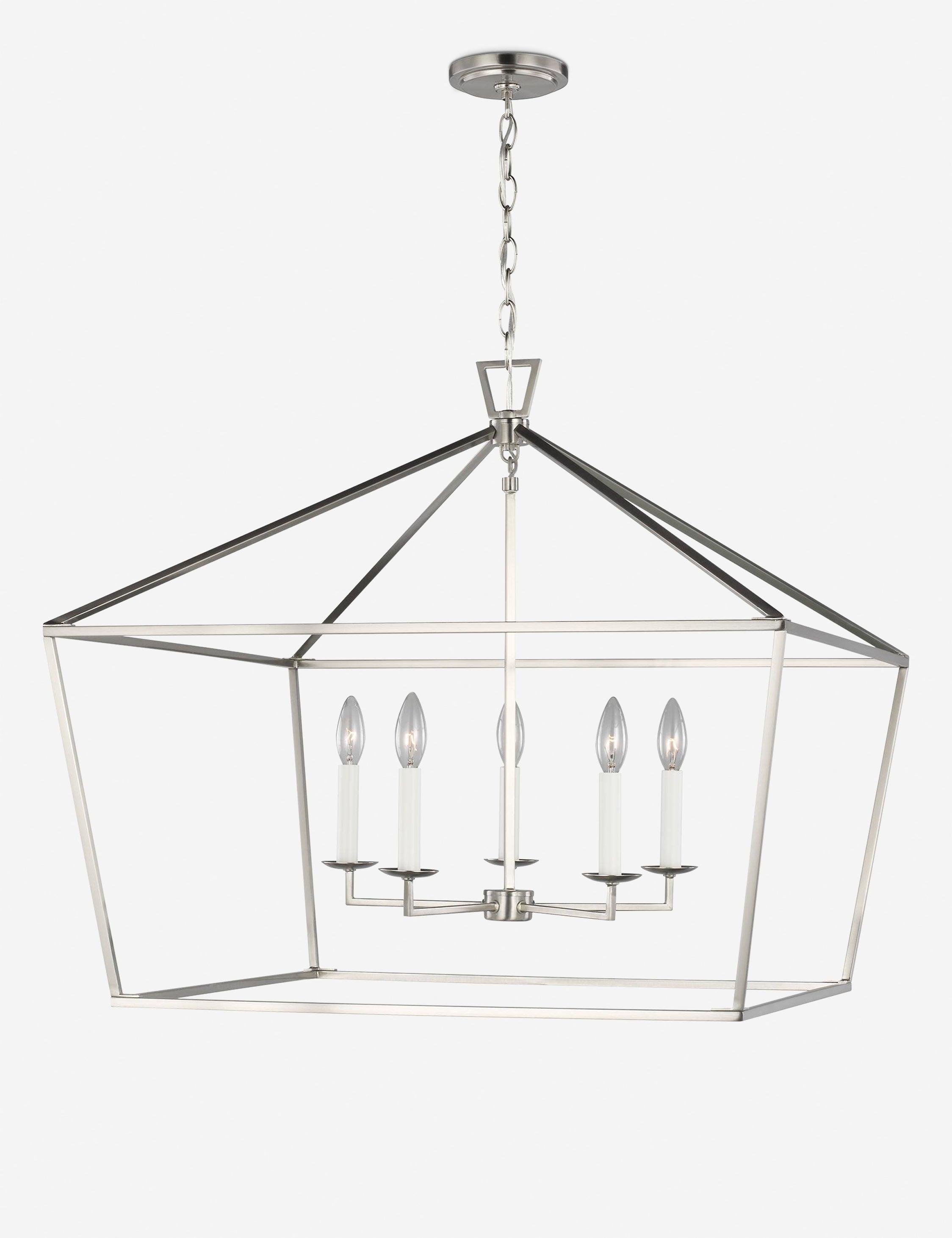 Gala Wide Pendant Light - Brushed Nickel / 28"W