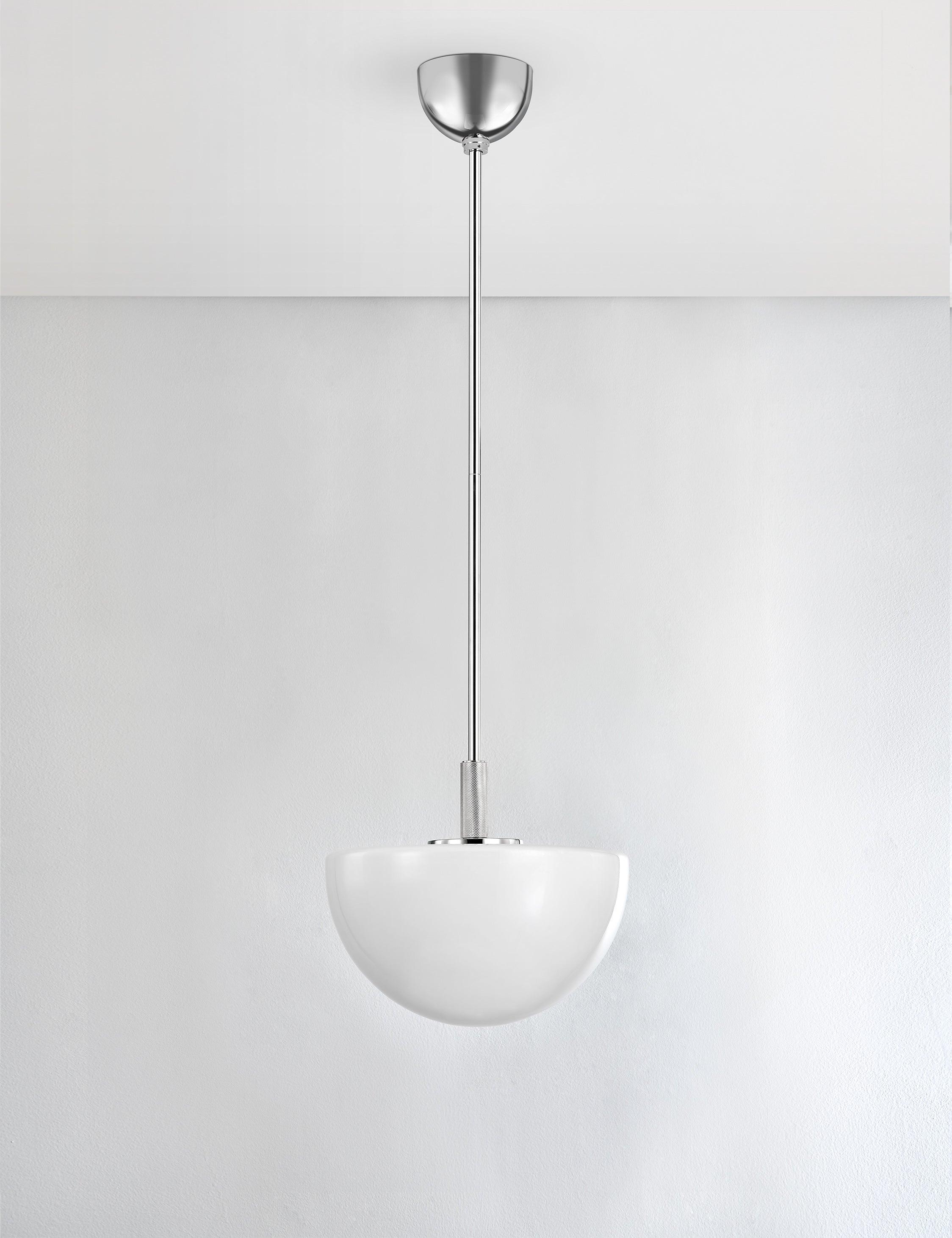 Hammond Pendant Light - Polished Nickel / 15" Dia