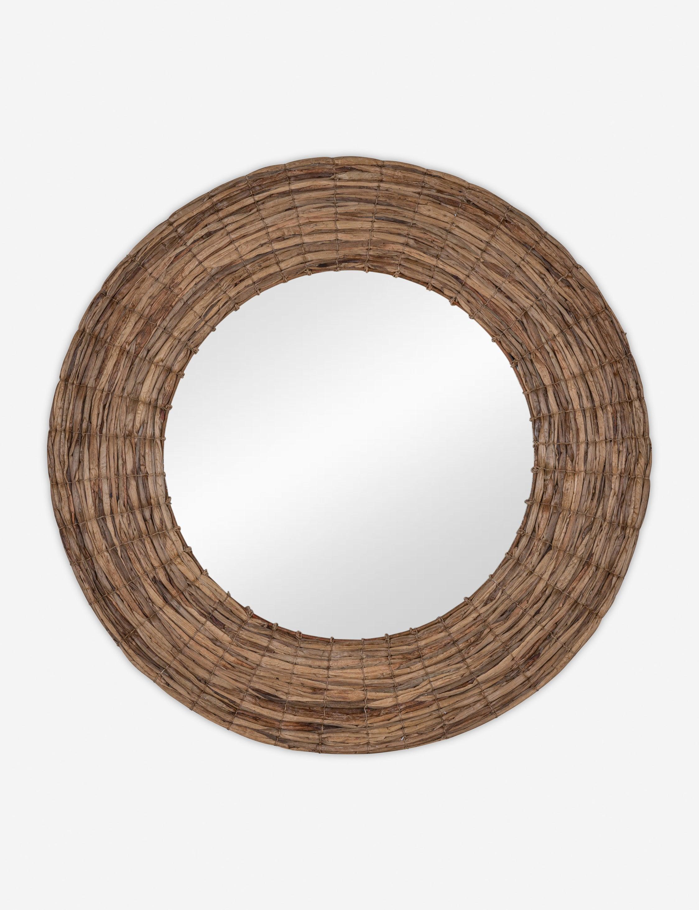 Shyla Round Mirror - Natural