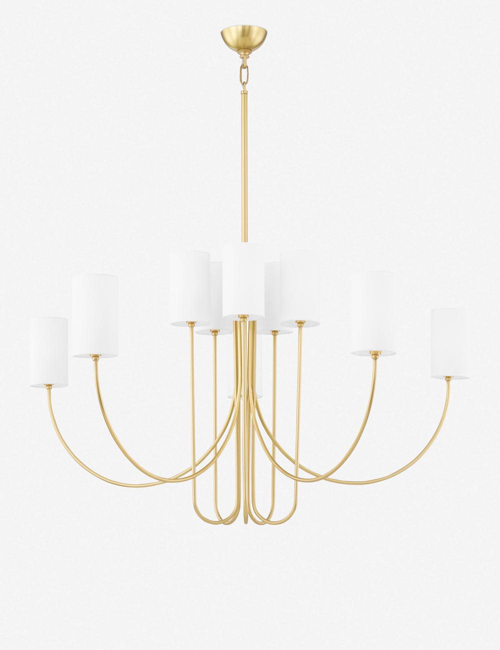 Midford Chandelier - Antique Brass / 48.25"W