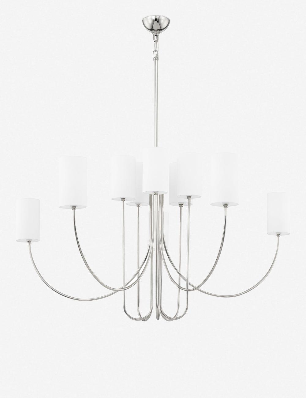 Midford Chandelier - Polished Nickel / 48.25"W