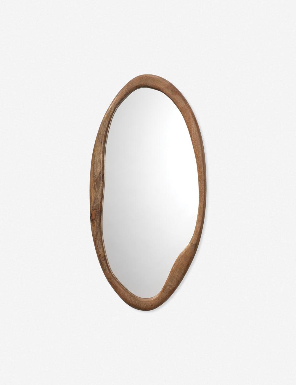 Hidden Hills Oval Mirror - Brown
