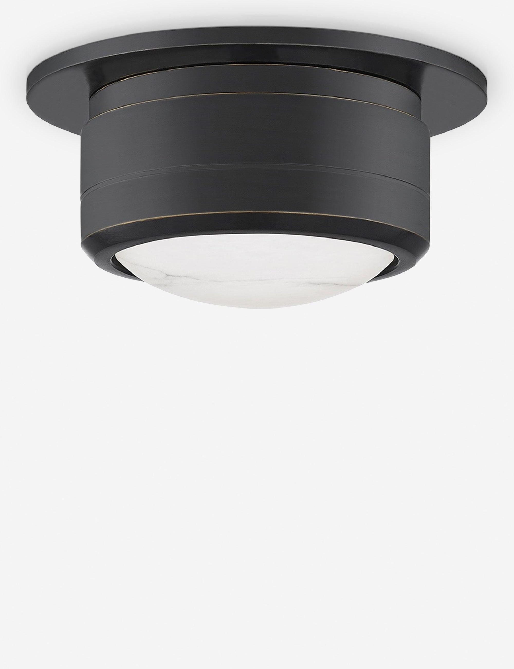 Jin Flush Mount Light - Antique Bronze / Small