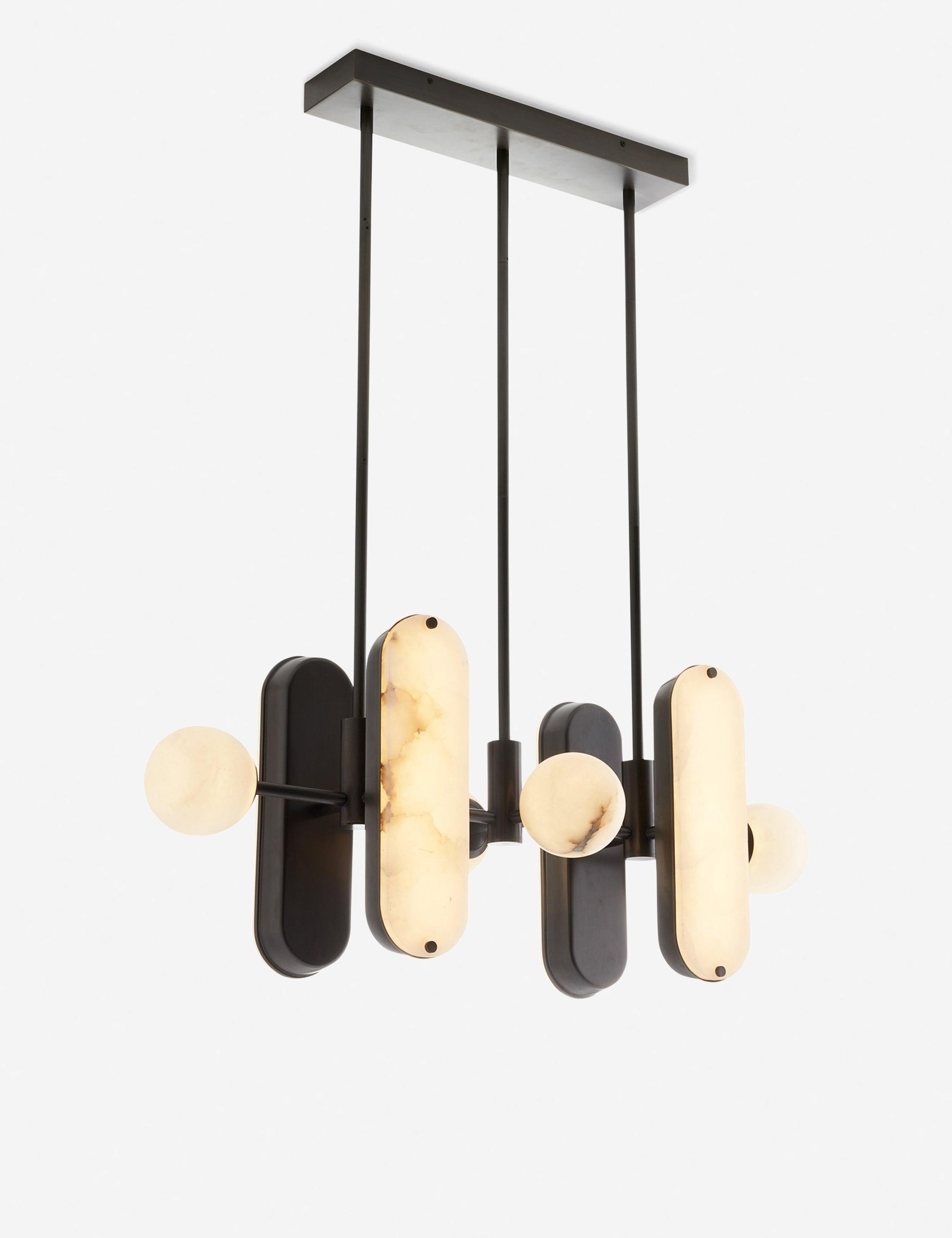 Maradona Pendant Light by Arteriors - Bronze / 38" W