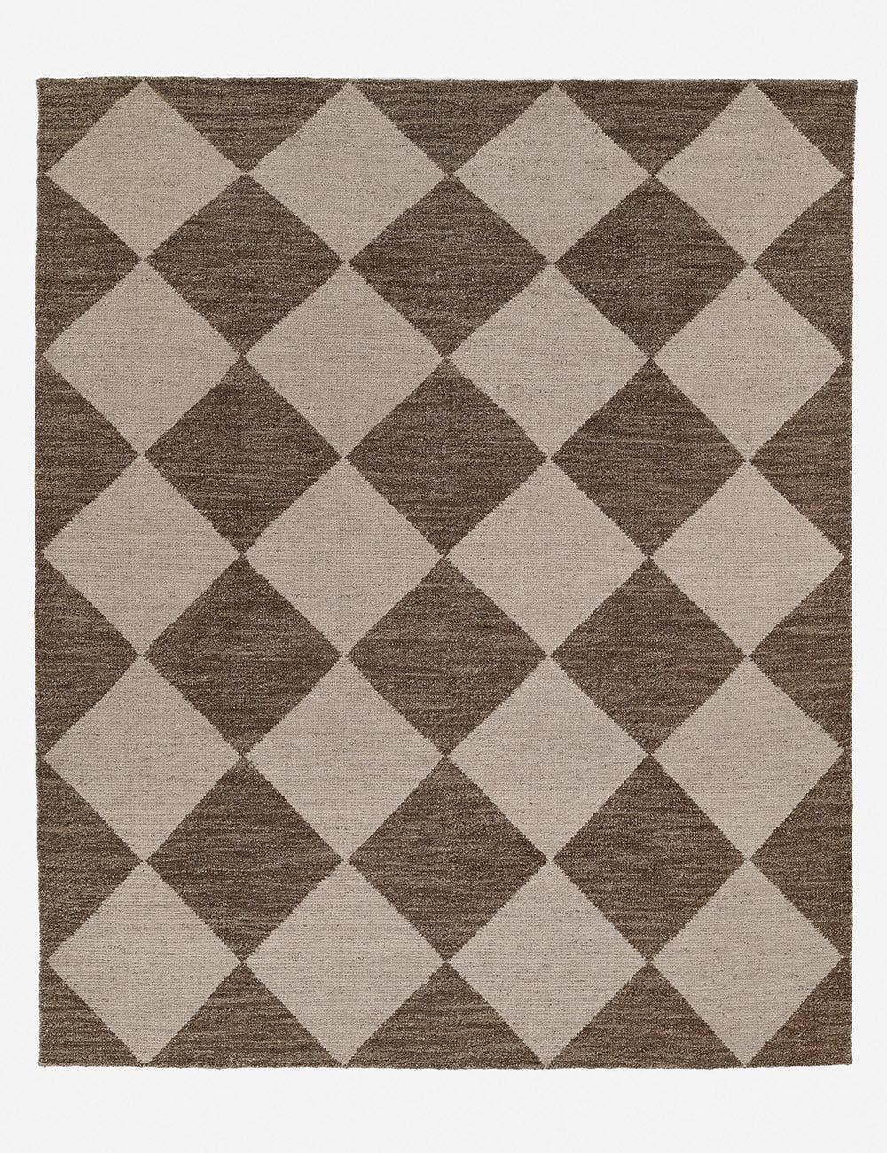 Palau Hand-Knotted Wool Rug - Brown / 10' x 14'