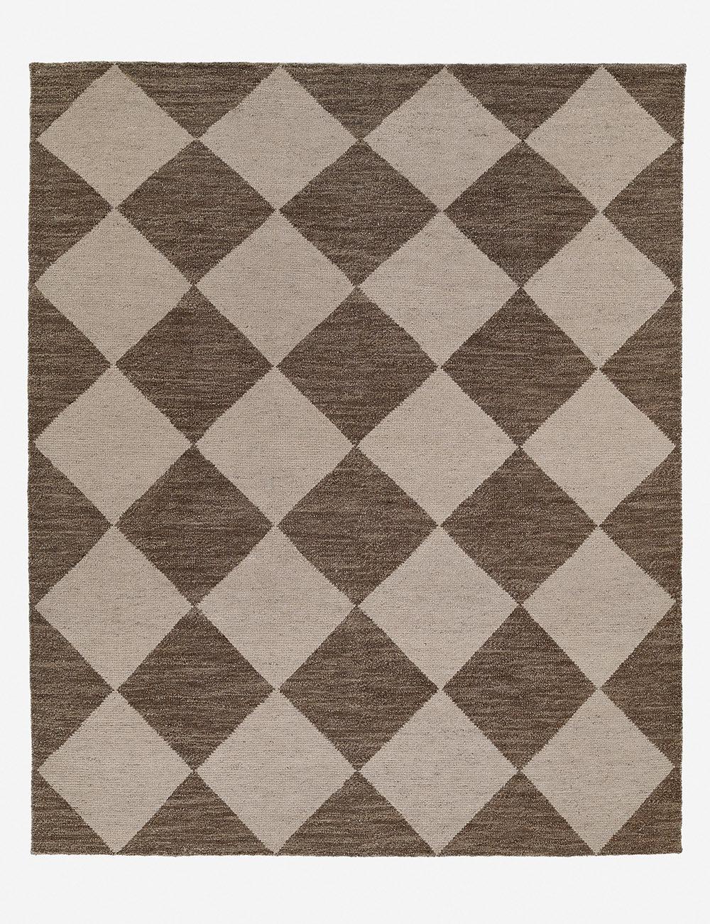 Palau Geometric Hand-Knotted Wool Area Rug - Brown, 8' x 10'