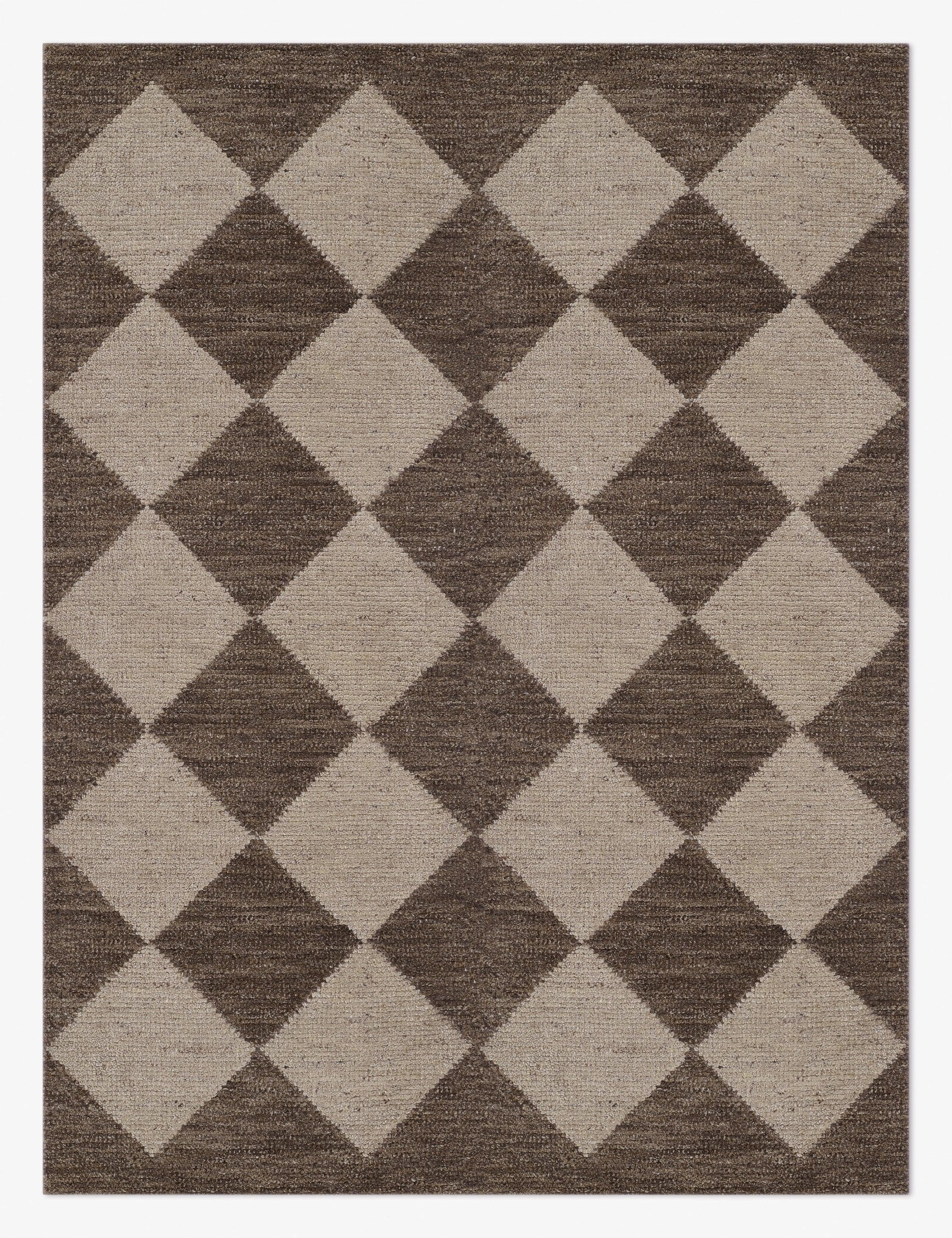 Palau Hand-Knotted Wool Rug - Brown / 9' x 12'