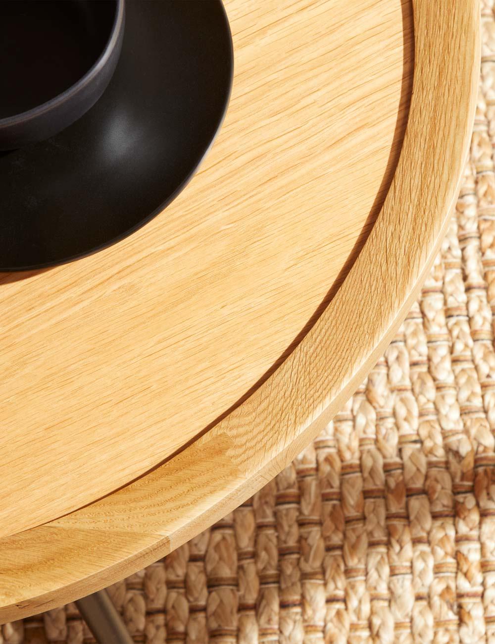 Gweneth Round Side Table - Natural
