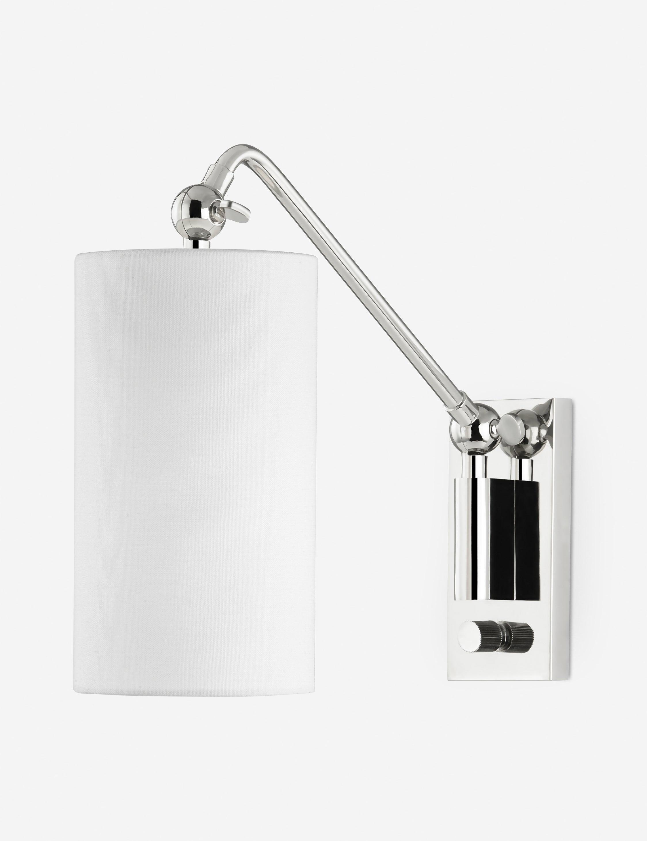 McNally Adjustable Sconce - Polished Nickel