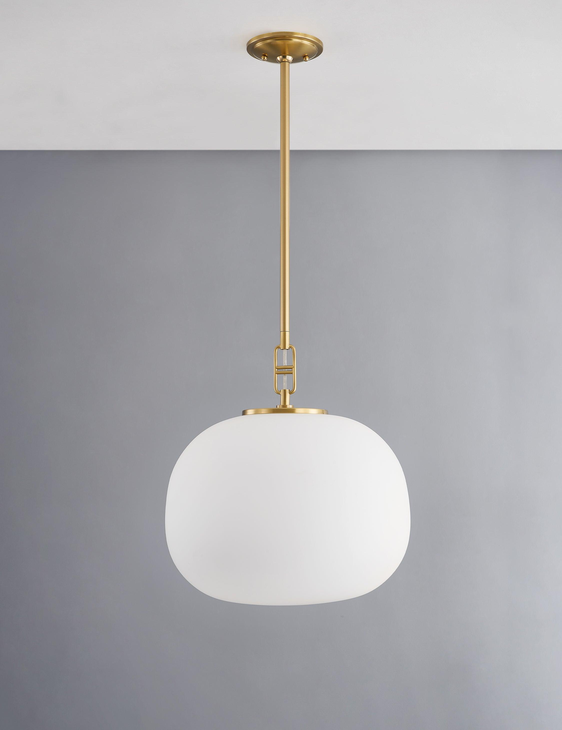 Phuong Pendant Light - Aged Brass / 16" Dia