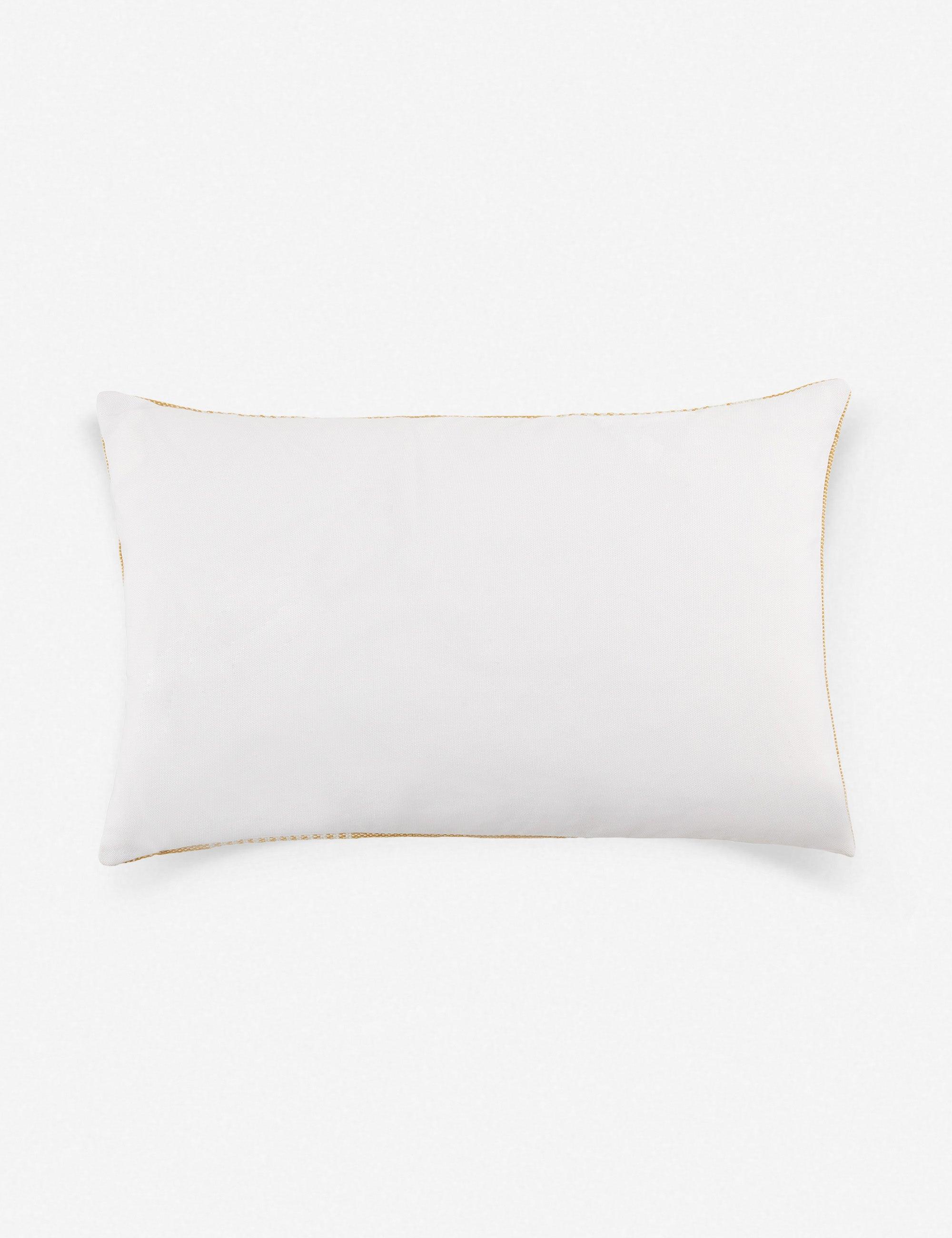 Kristian Gold Stripe Indoor/Outdoor Lumbar Pillow - 13" x 21"