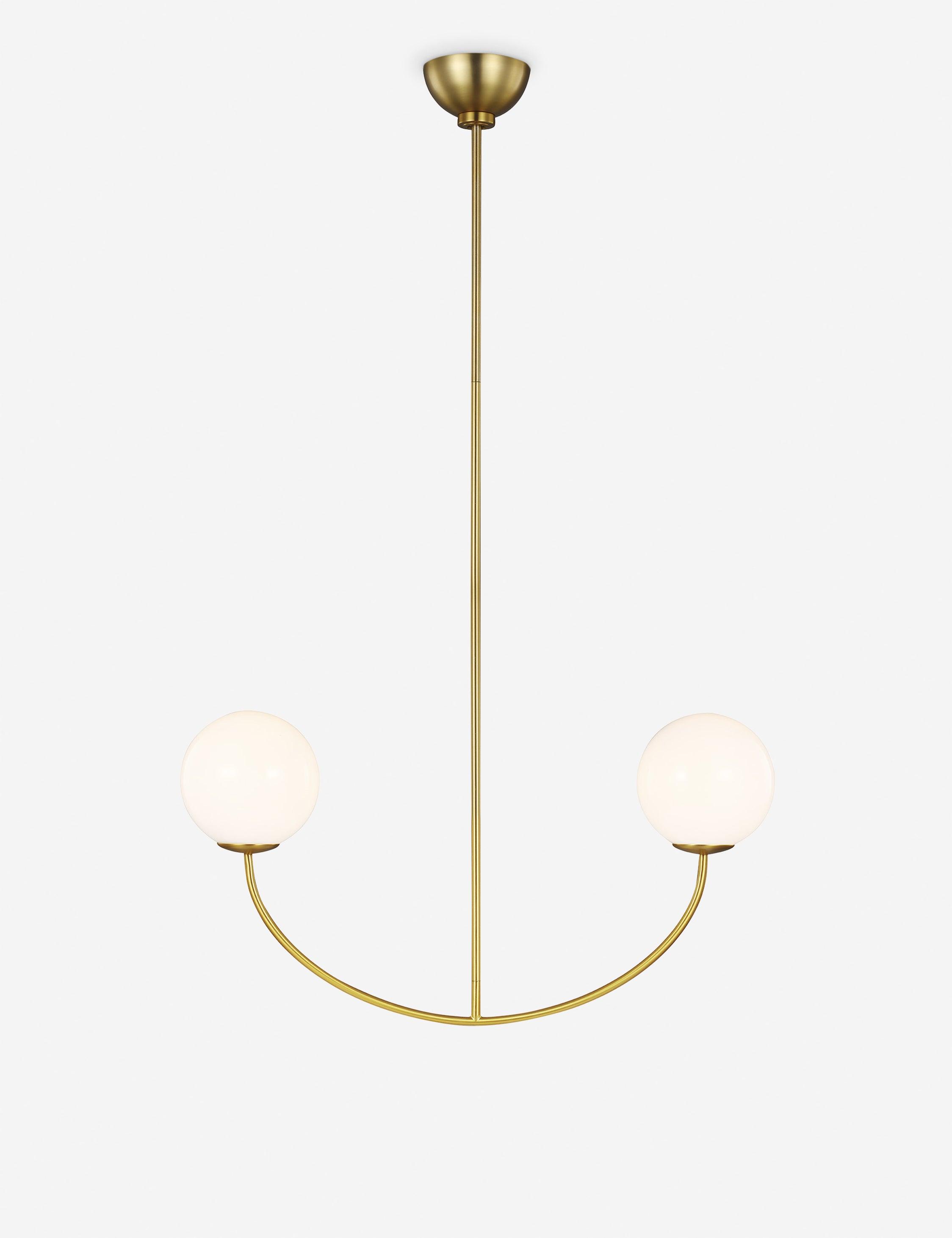Galassia Linear Chandelier by AERIN - Burnished Brass / 30" W