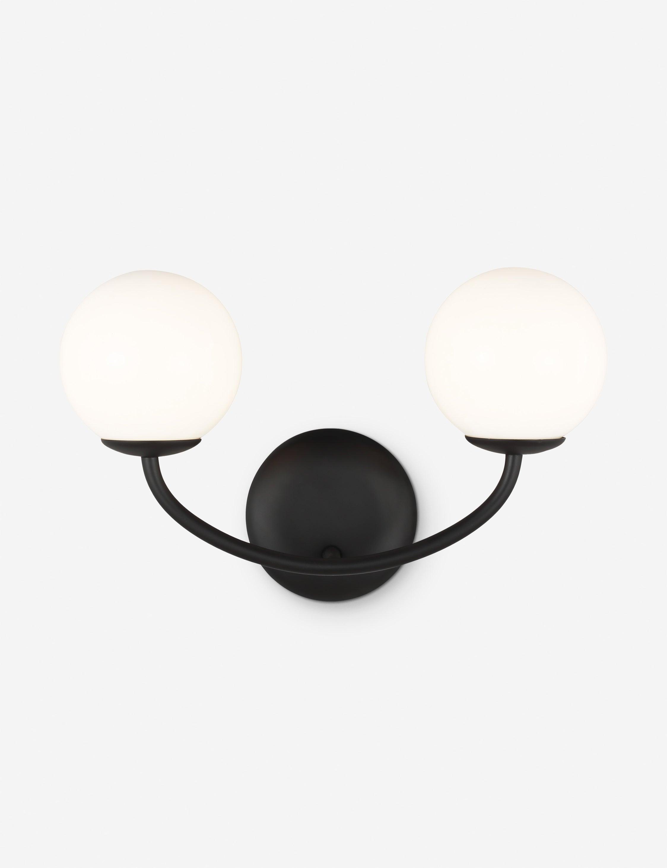 Galassia Vanity Light by AERIN - Black / 2 Light