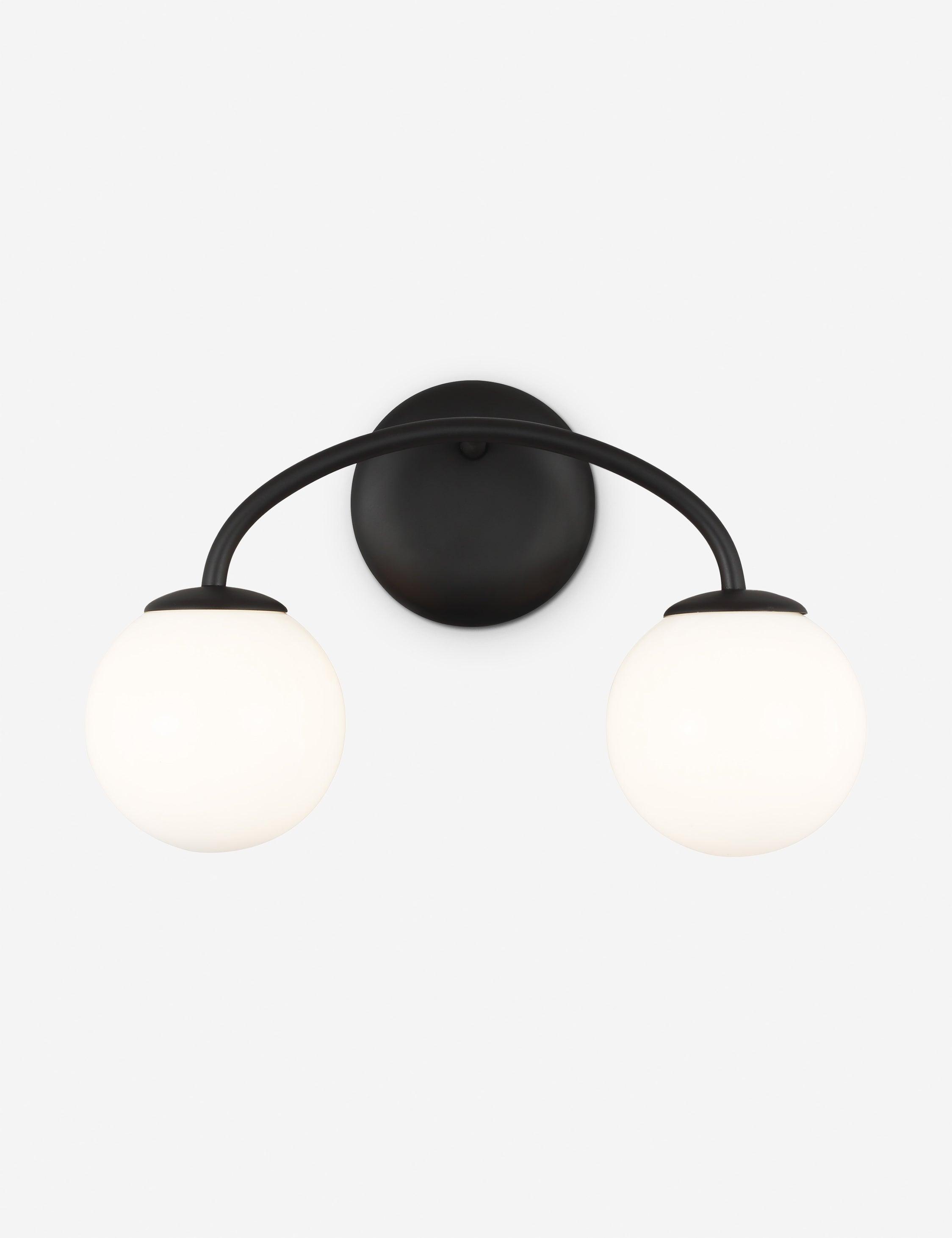 Galassia Vanity Light by AERIN - Black / 2 Light