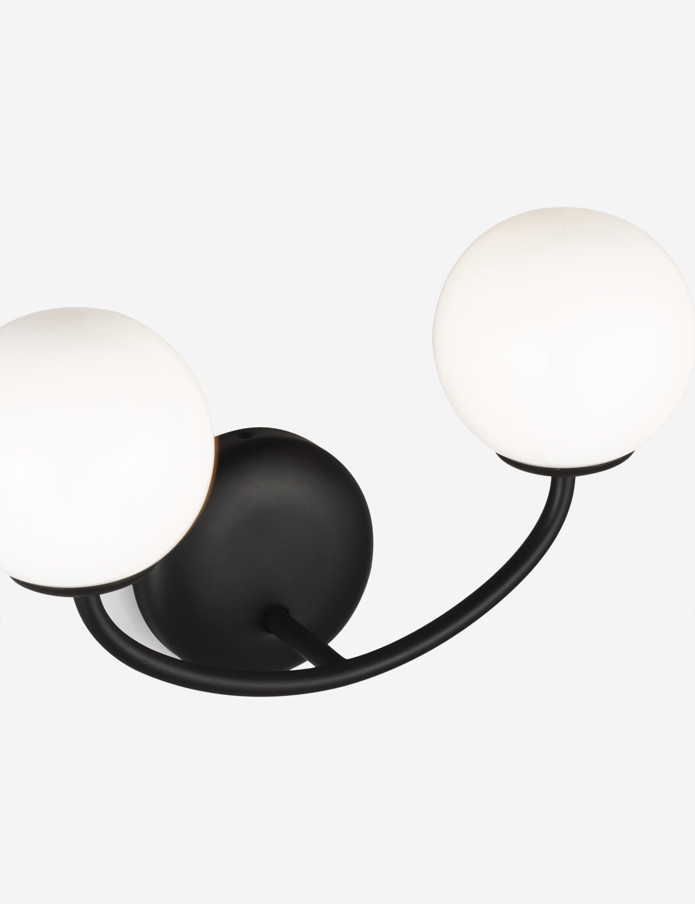 Galassia Vanity Light by AERIN - Black / 2 Light