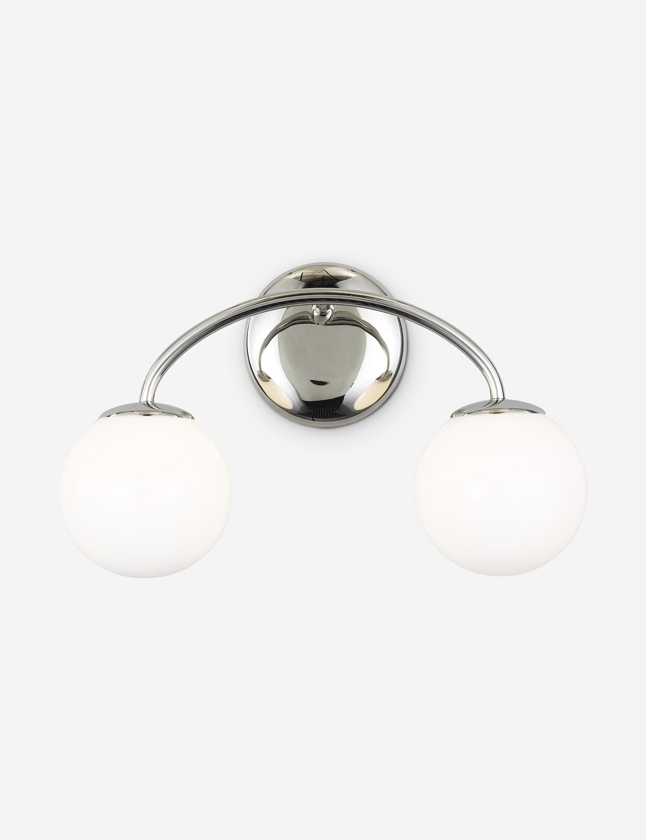 Galassia Teardrop Vanity Wall Sconce in Polished Nickel