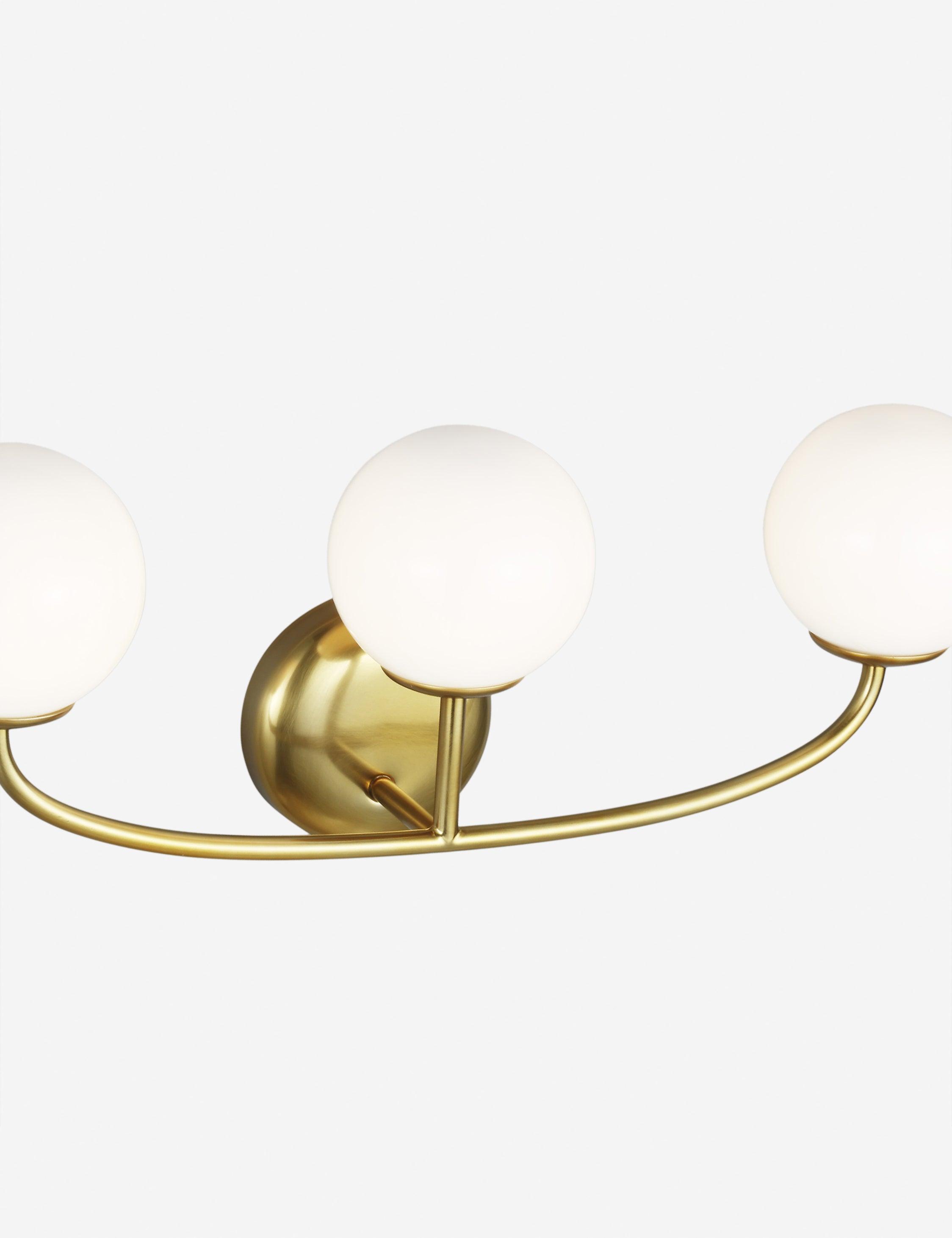 Galassia Vanity Light by AERIN - Burnished Brass / 3 Light