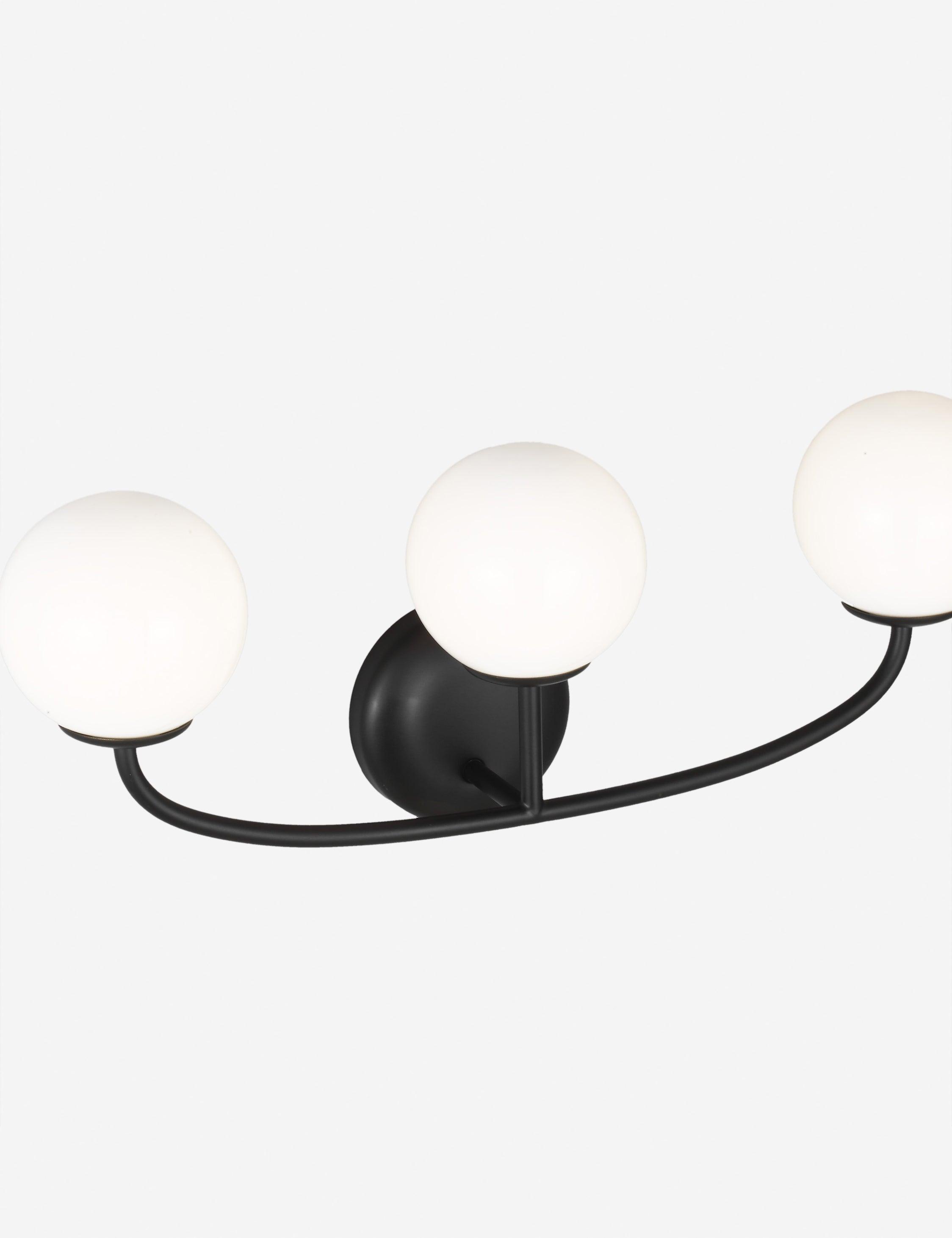 Galassia Vanity Light by AERIN - Black / 3 Light