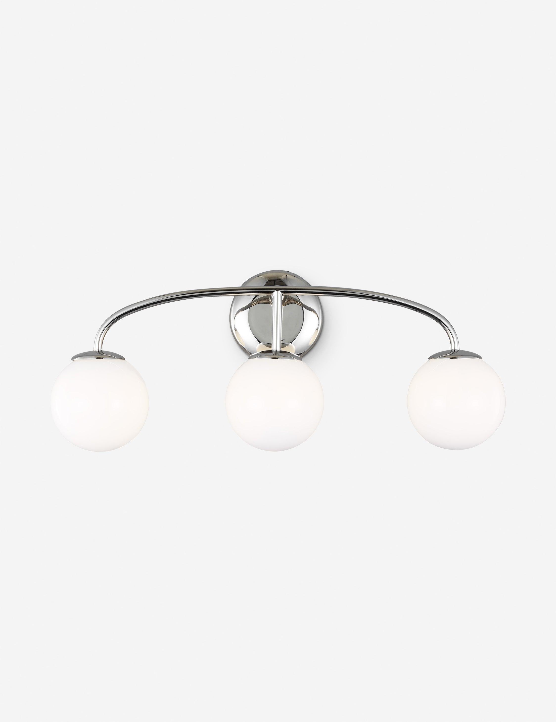 Galassia Elegance 23" Polished Nickel 3-Light Vanity Sconce