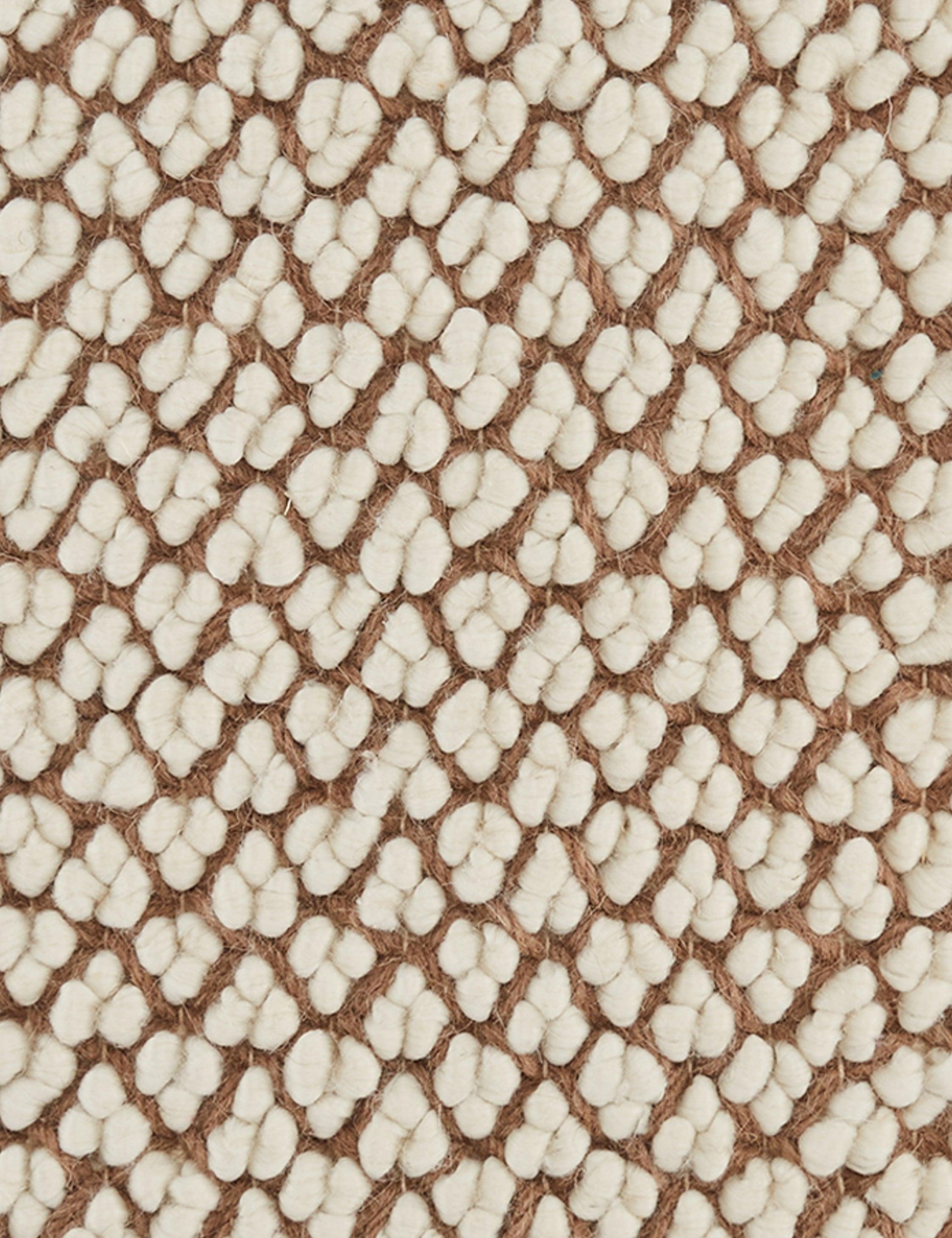 Luan Pillow - Tan and Ivory / Polyester