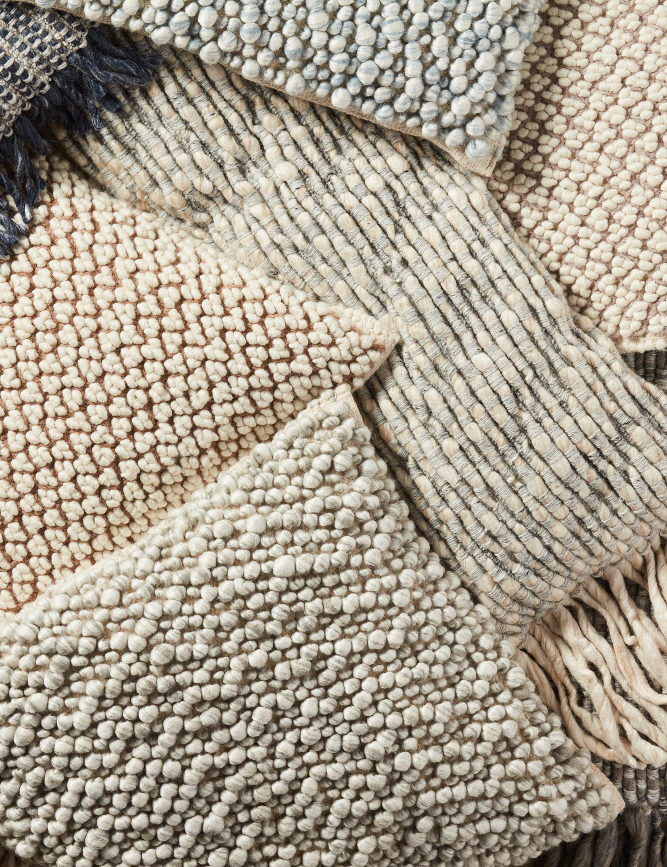 Luan Pillow - Tan and Ivory / Polyester