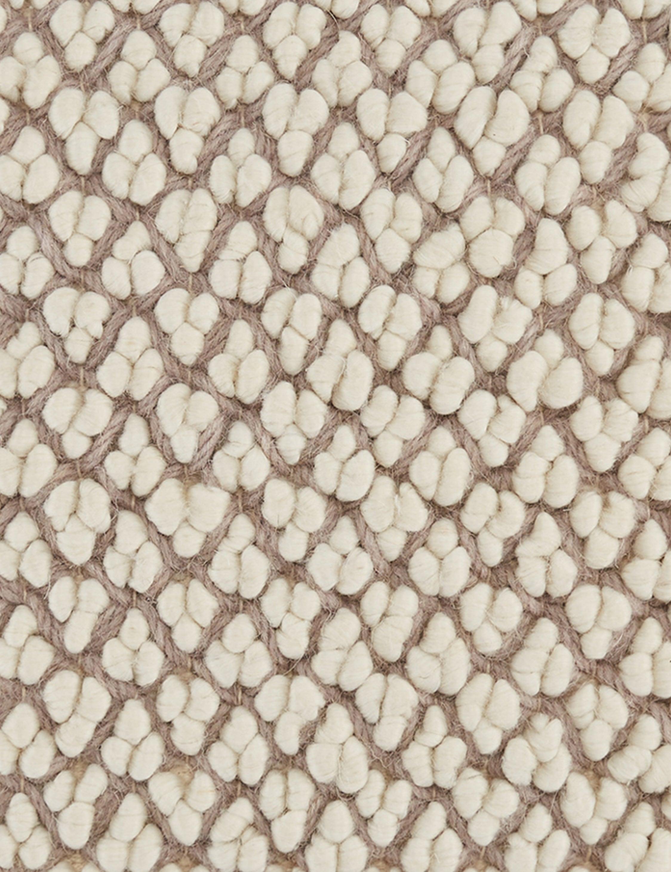 Luan Pillow - Taupe and Ivory / Polyester