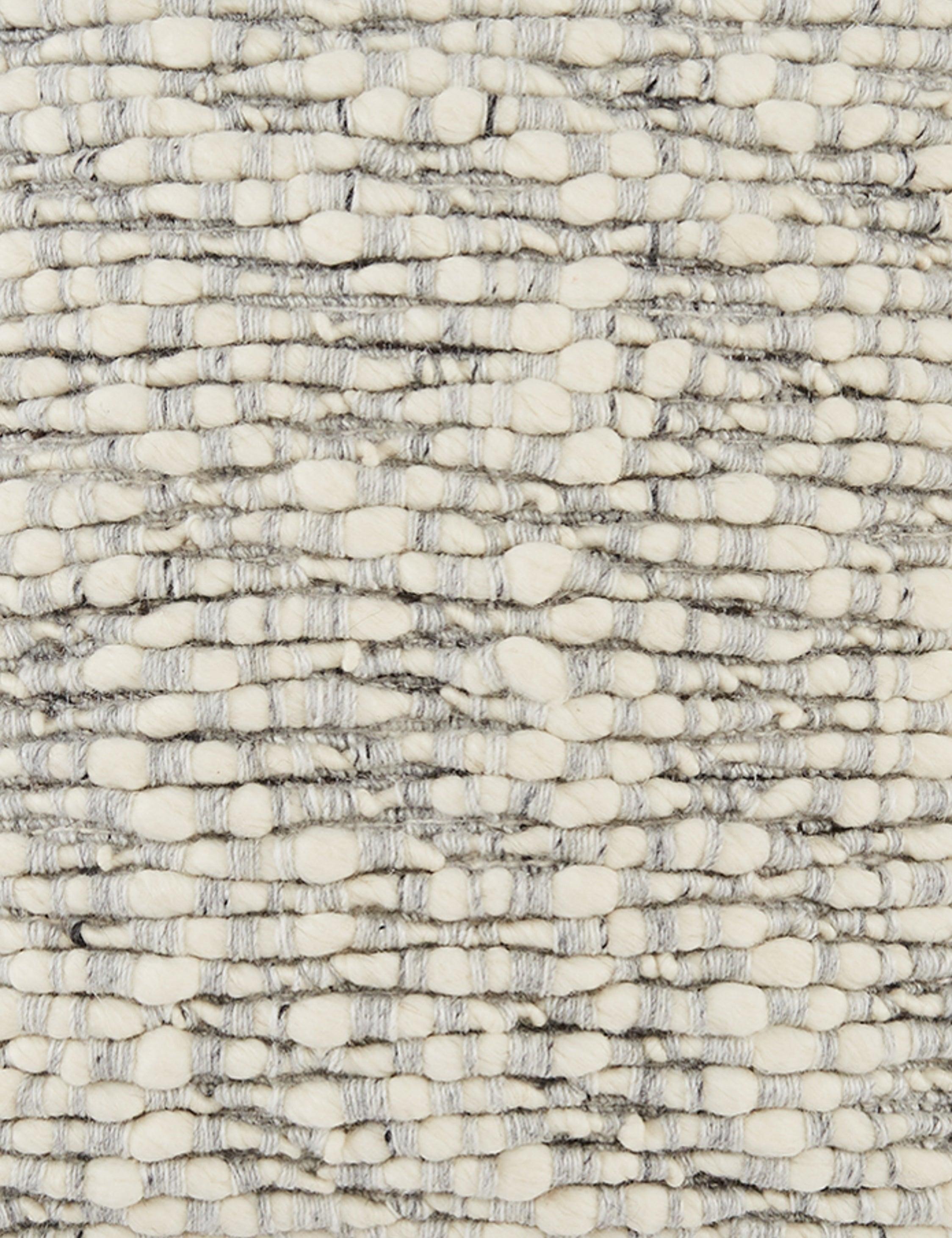 Morley Pillow - Ivory and Gray / Polyester