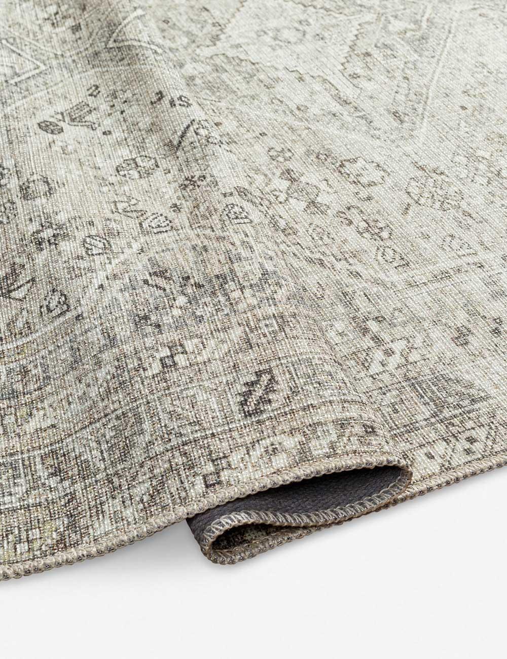 Cade Washable Rug - Gray / 2' x 2'11"
