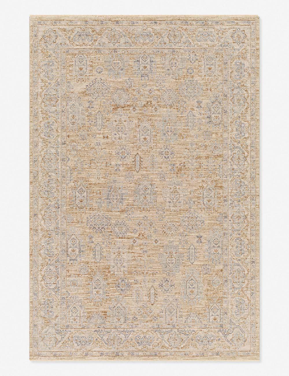 Modern Elegance Gray Synthetic 7'10" x 10'3" Easy-Care Rug