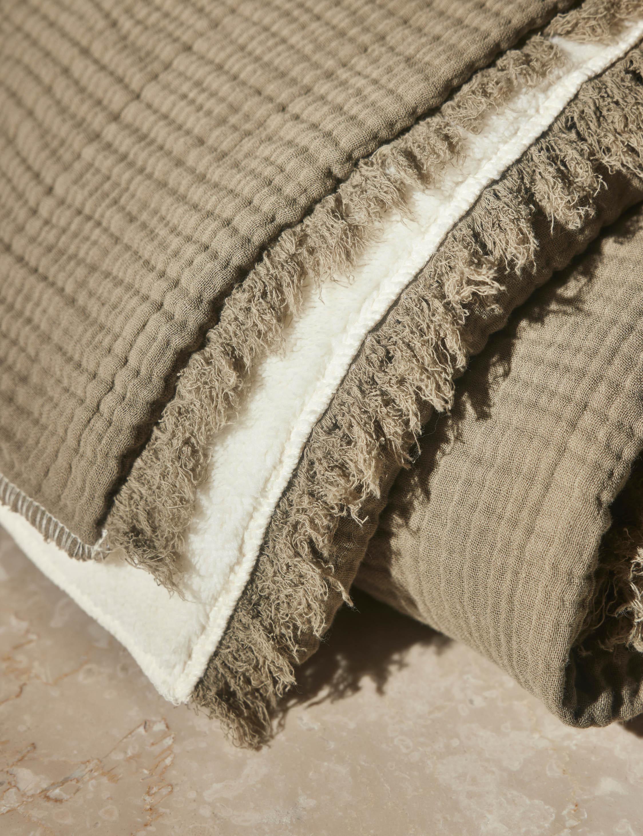Alaia Sherpa Throw by House No. 23 - Moss