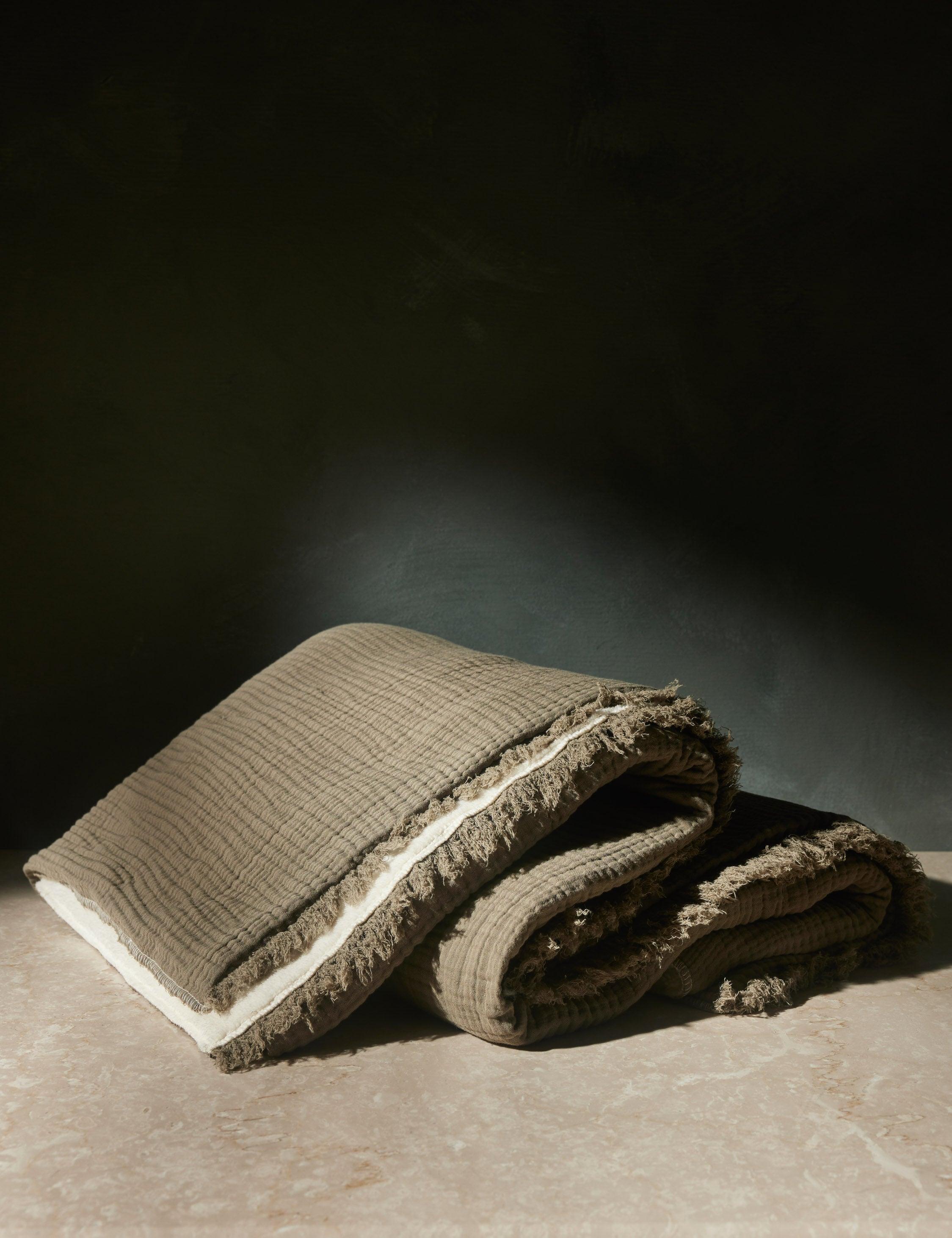 Alaia Sherpa Throw by House No. 23 - Moss