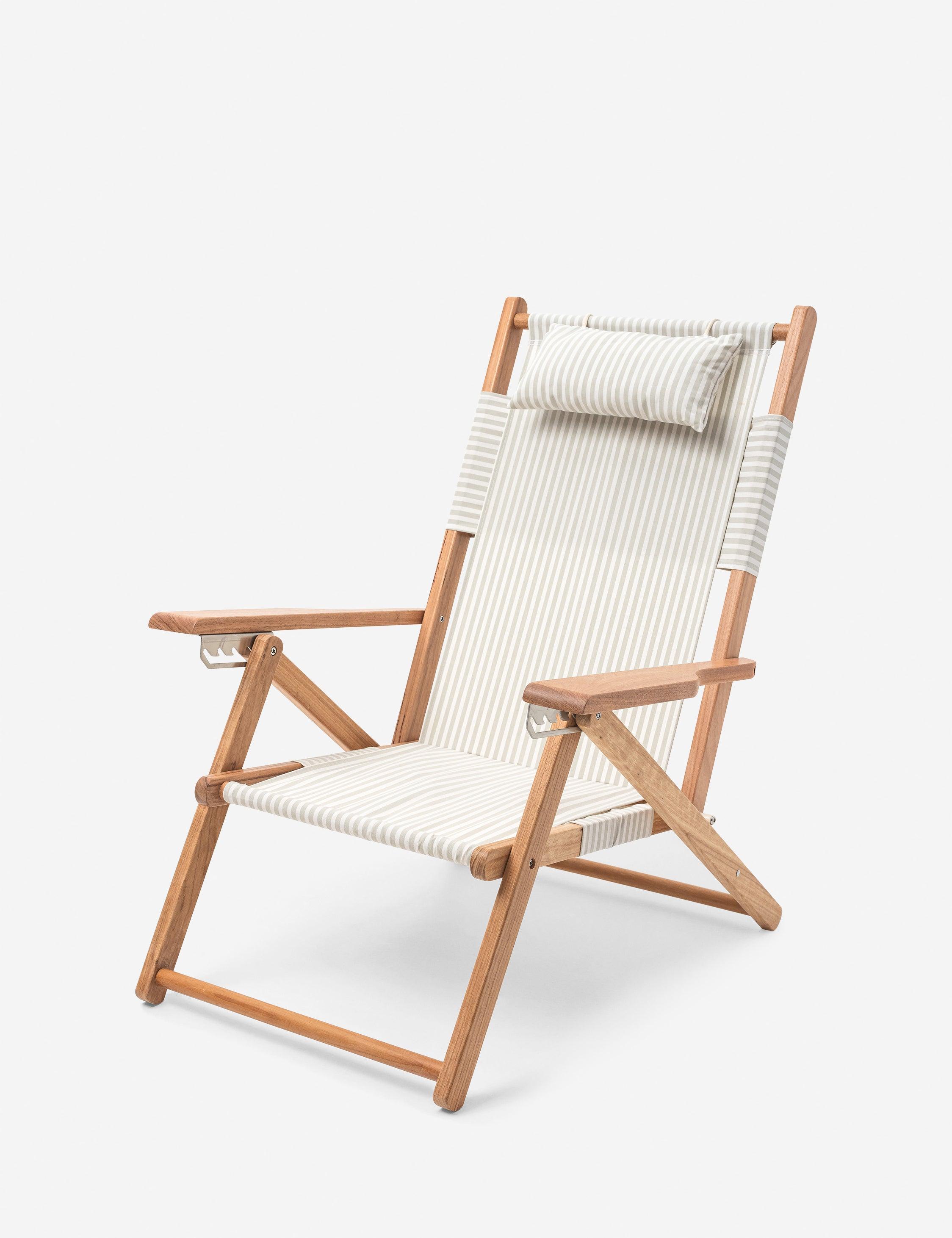 Sage Stripe Versatile Reclining Chair with Backpack Straps