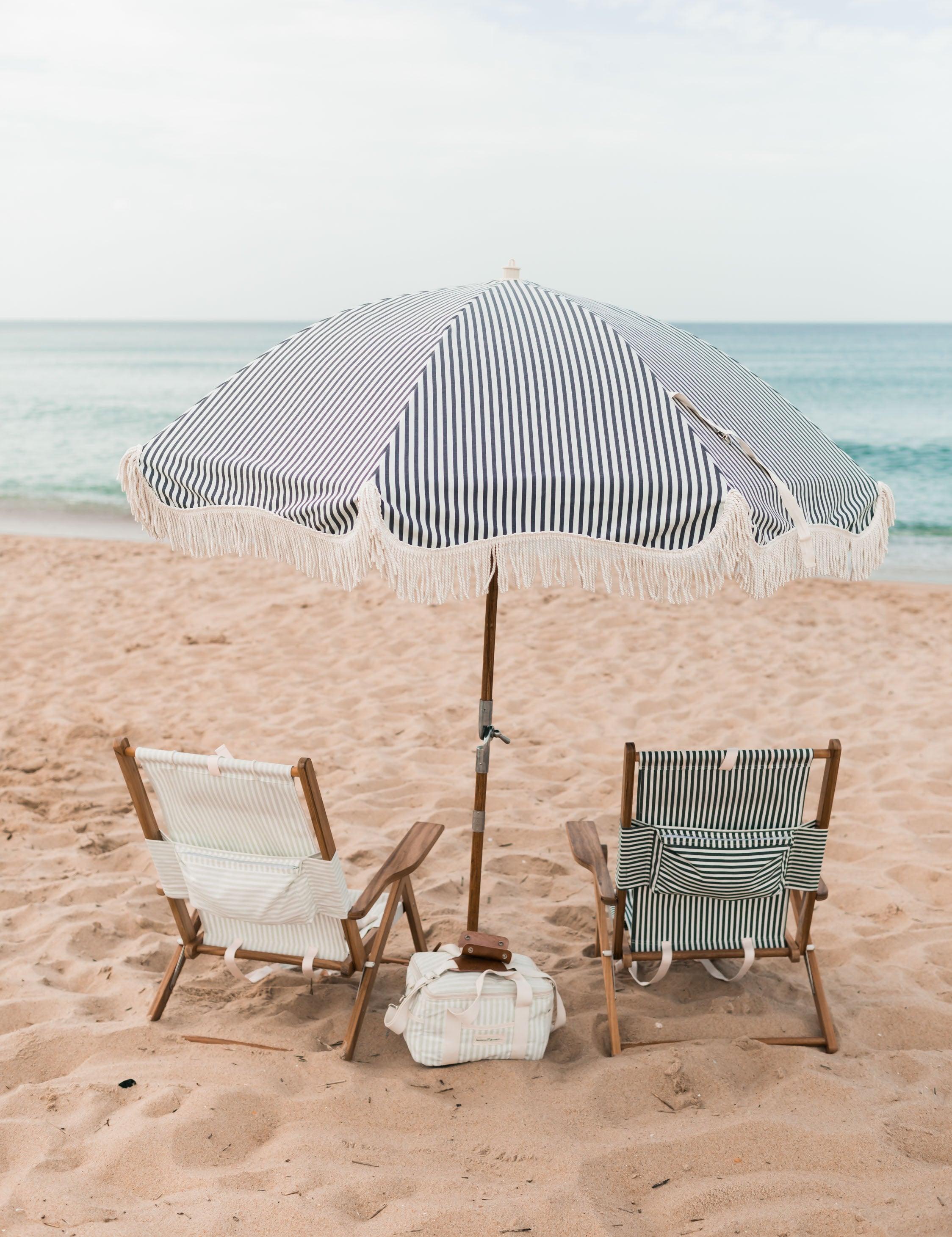 Tommy Chair by Business & Pleasure Co. - Sage Stripe