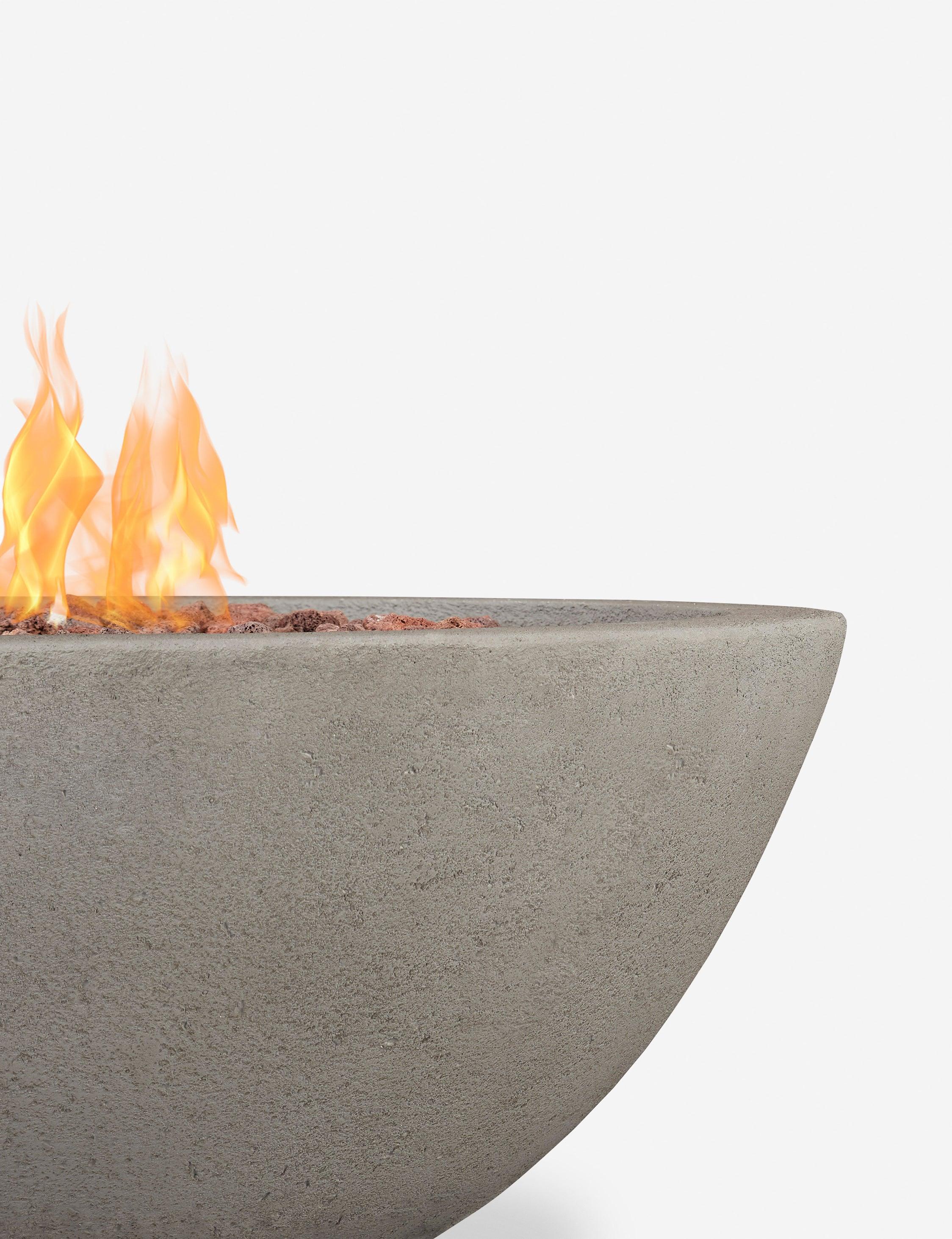 Fernanda Fire Bowl - Gray / Round