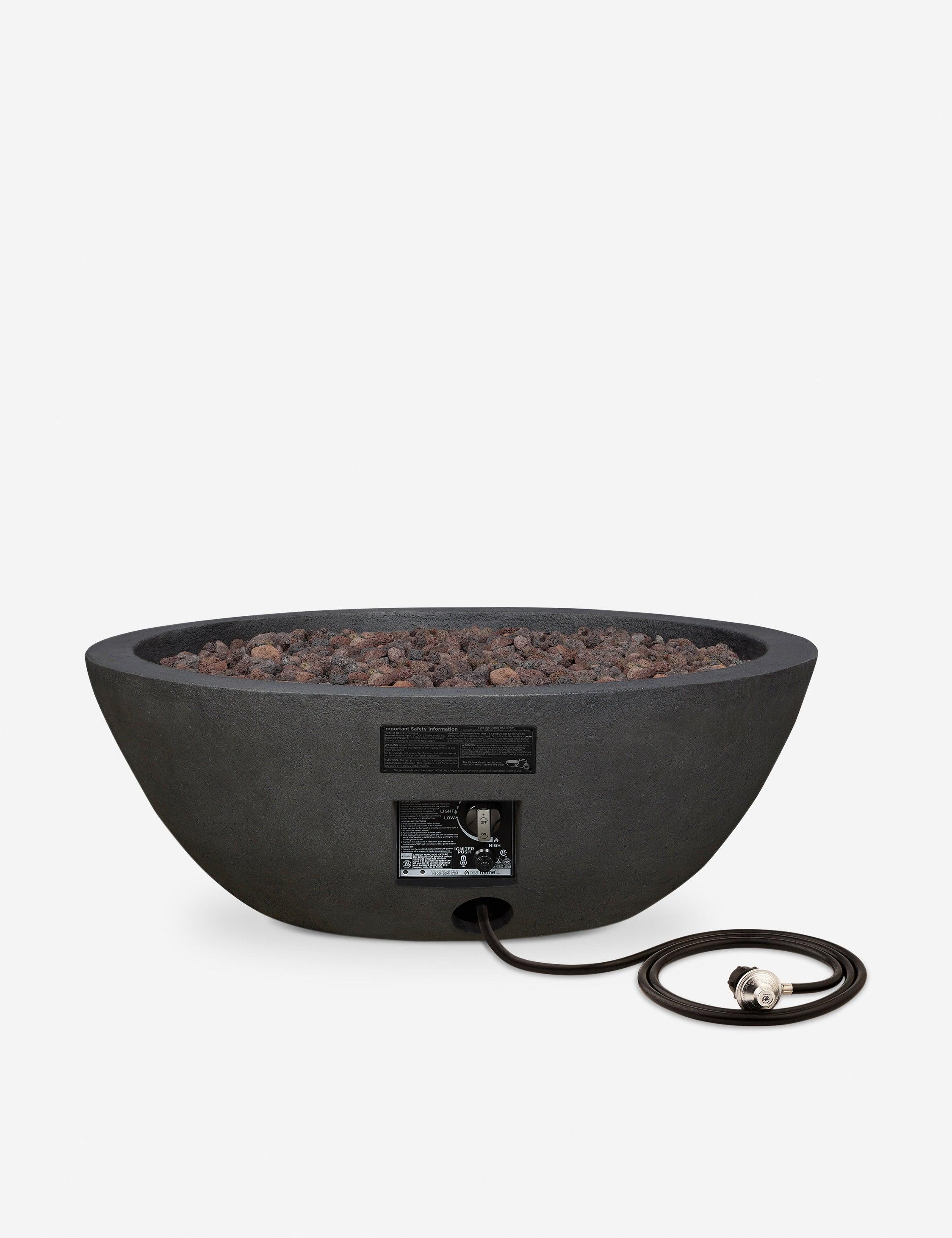 Fernanda Fire Bowl - Shale / Round