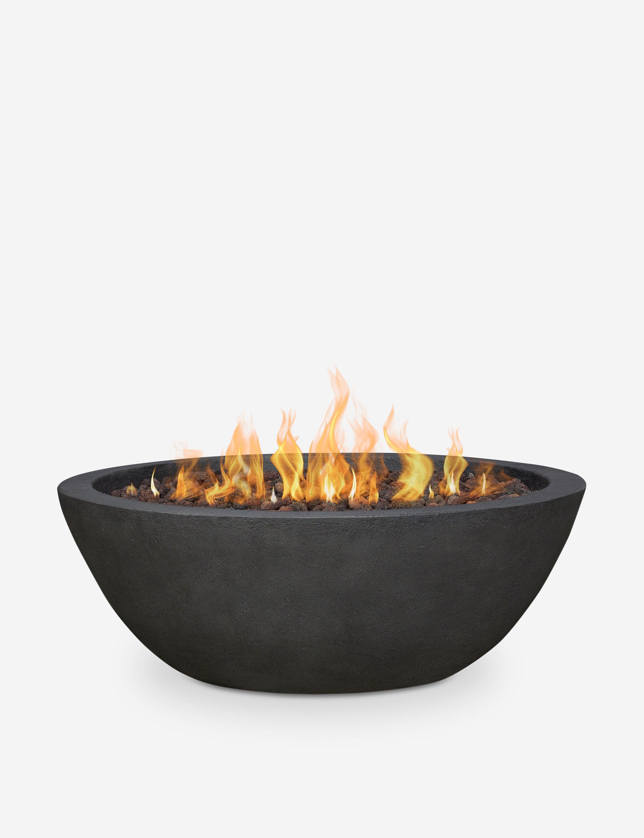 Fernanda Fire Bowl - Shale / Round