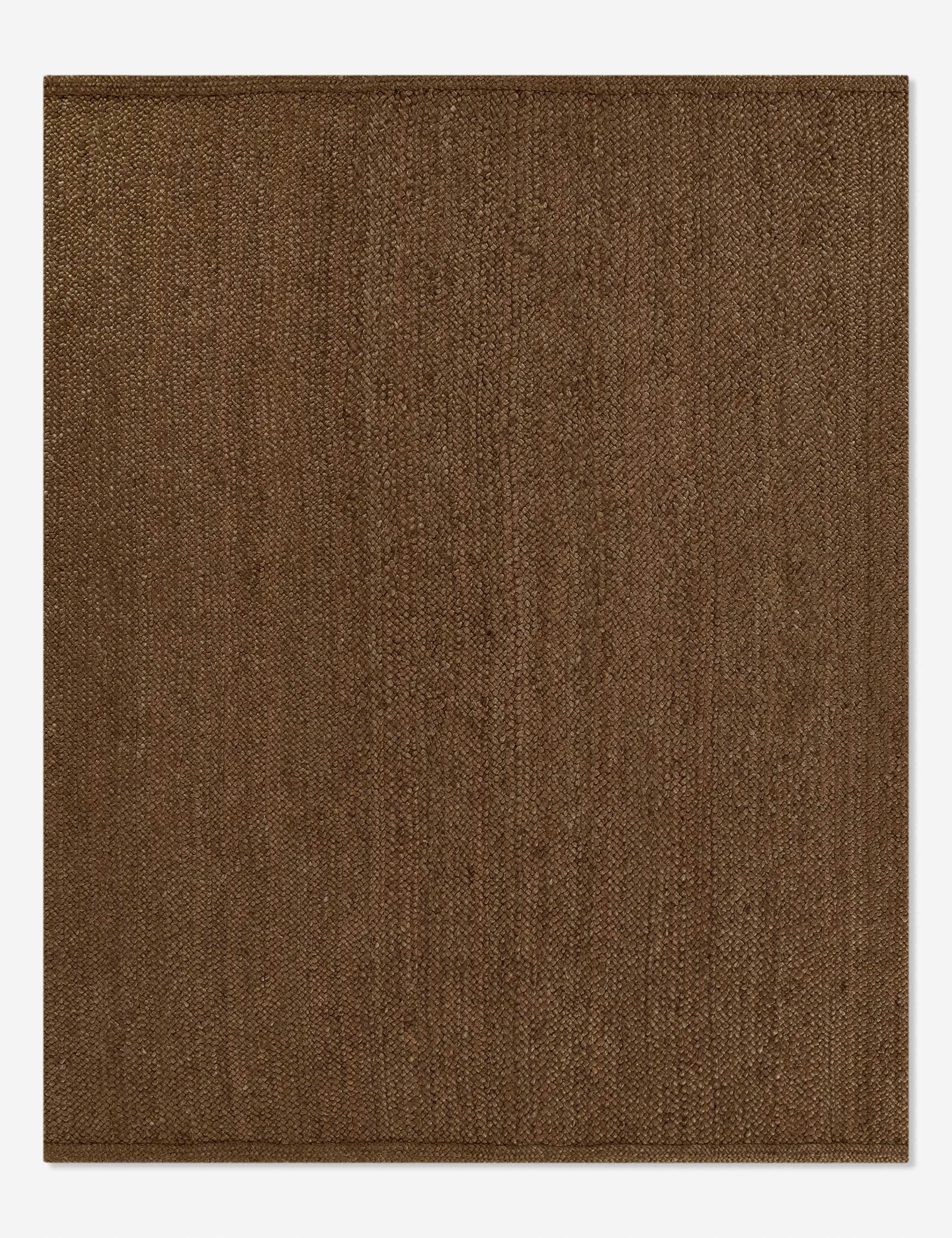 Cassis Walnut Braided Handwoven Jute Area Rug - Round 6' x 9'