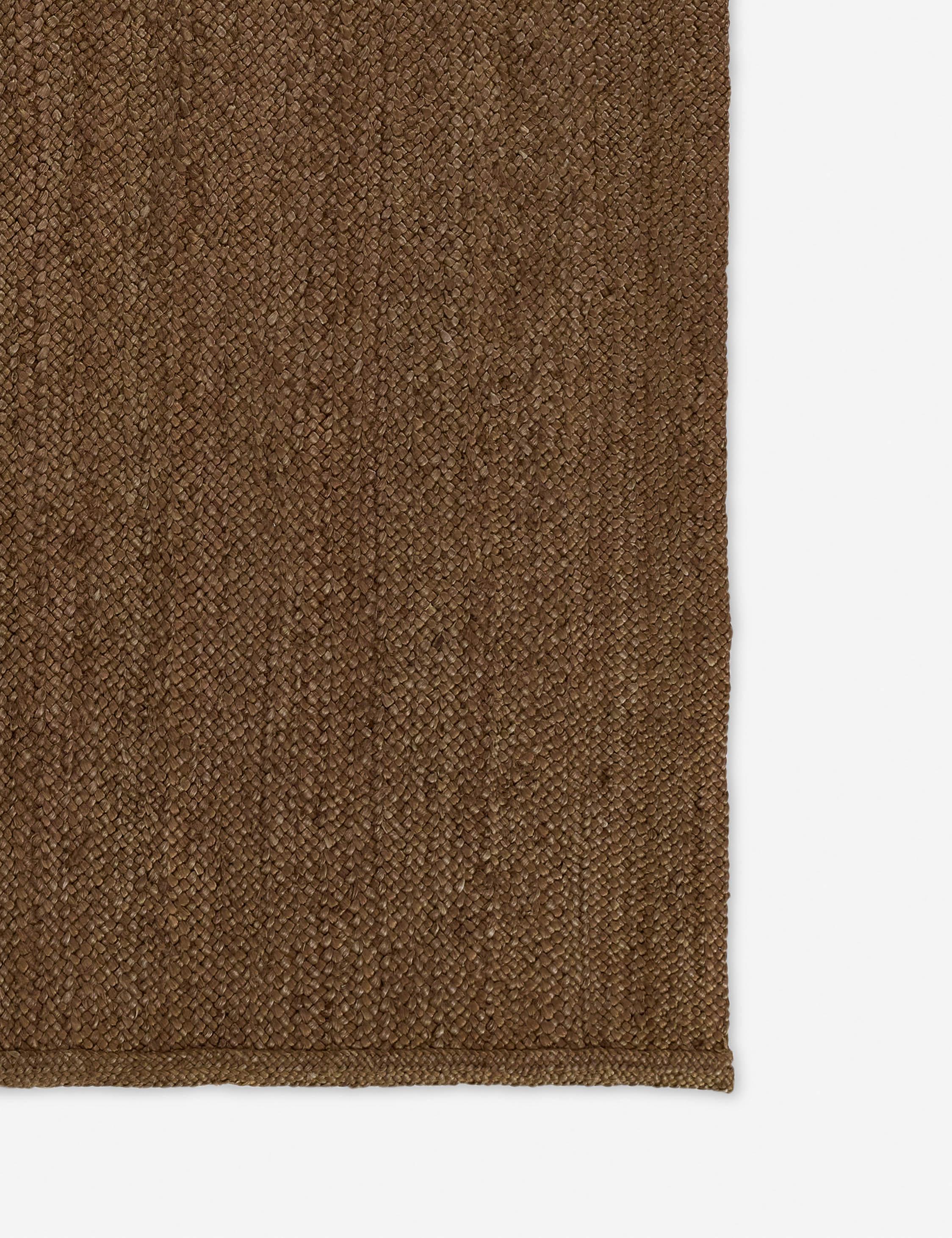 Cassis Walnut Braided Handwoven Jute Area Rug - Round 6' x 9'