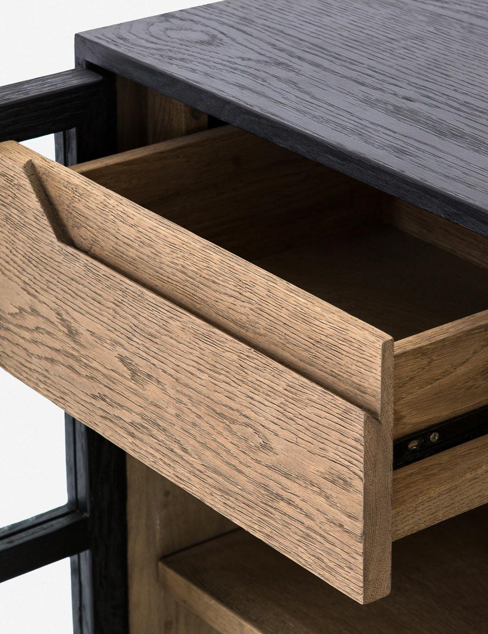 Carly Curio Sideboard - Black / 79"W