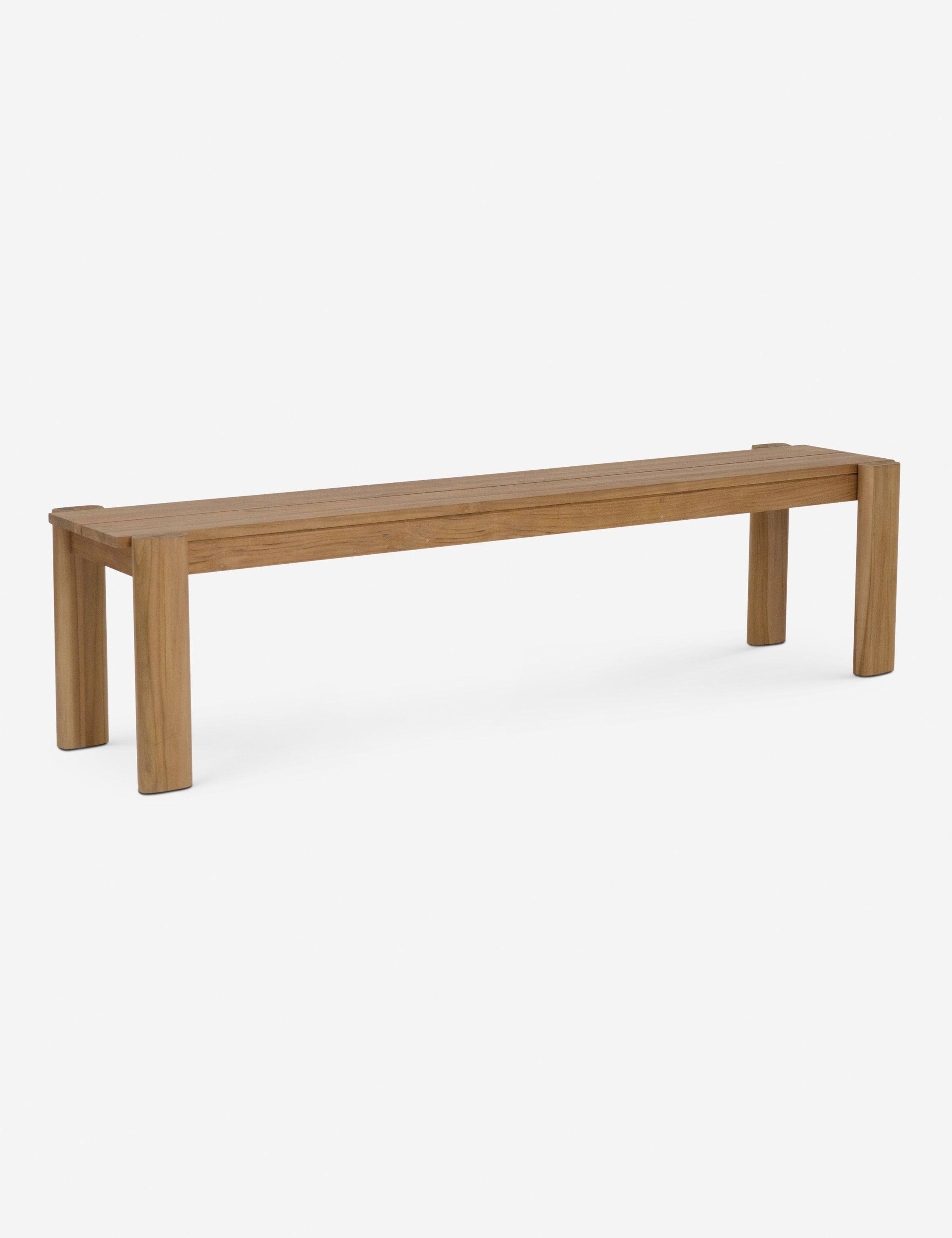 Rustic Natural Teak 71'' Indoor/Outdoor Dining Bench