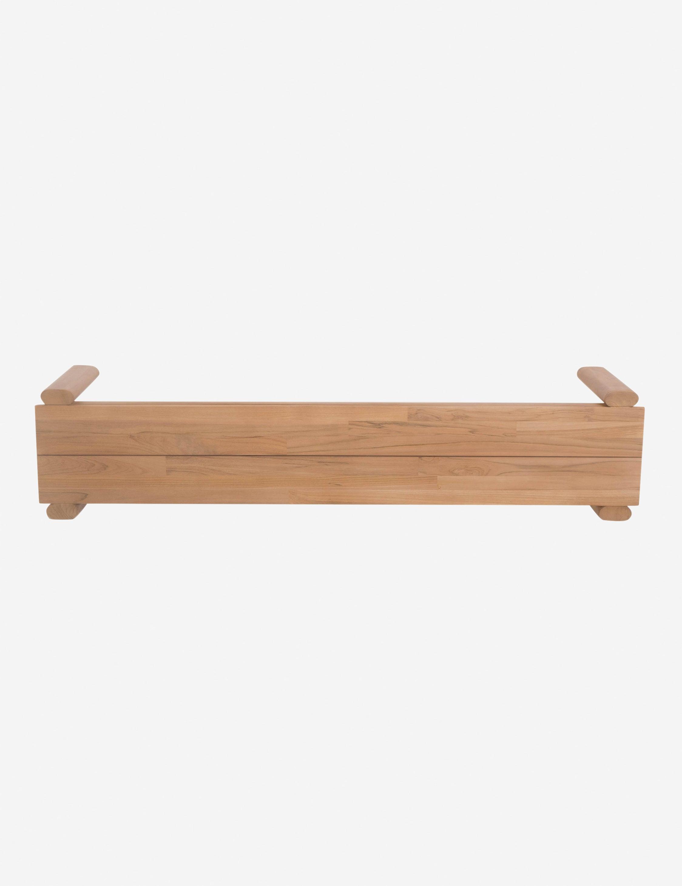 Rustic Natural Teak 71'' Indoor/Outdoor Dining Bench